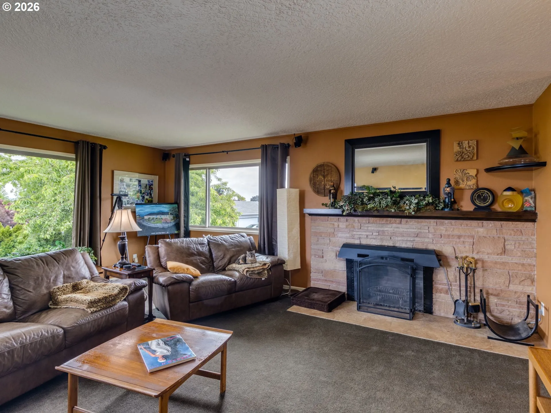 Living Room-Fireplace
