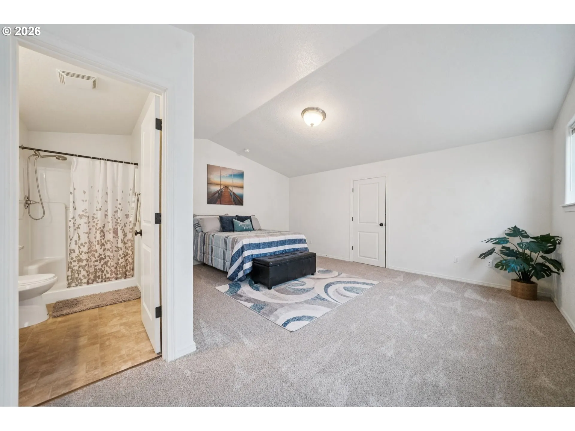 Bedroom, Primary #2-Vaulted Ceilings