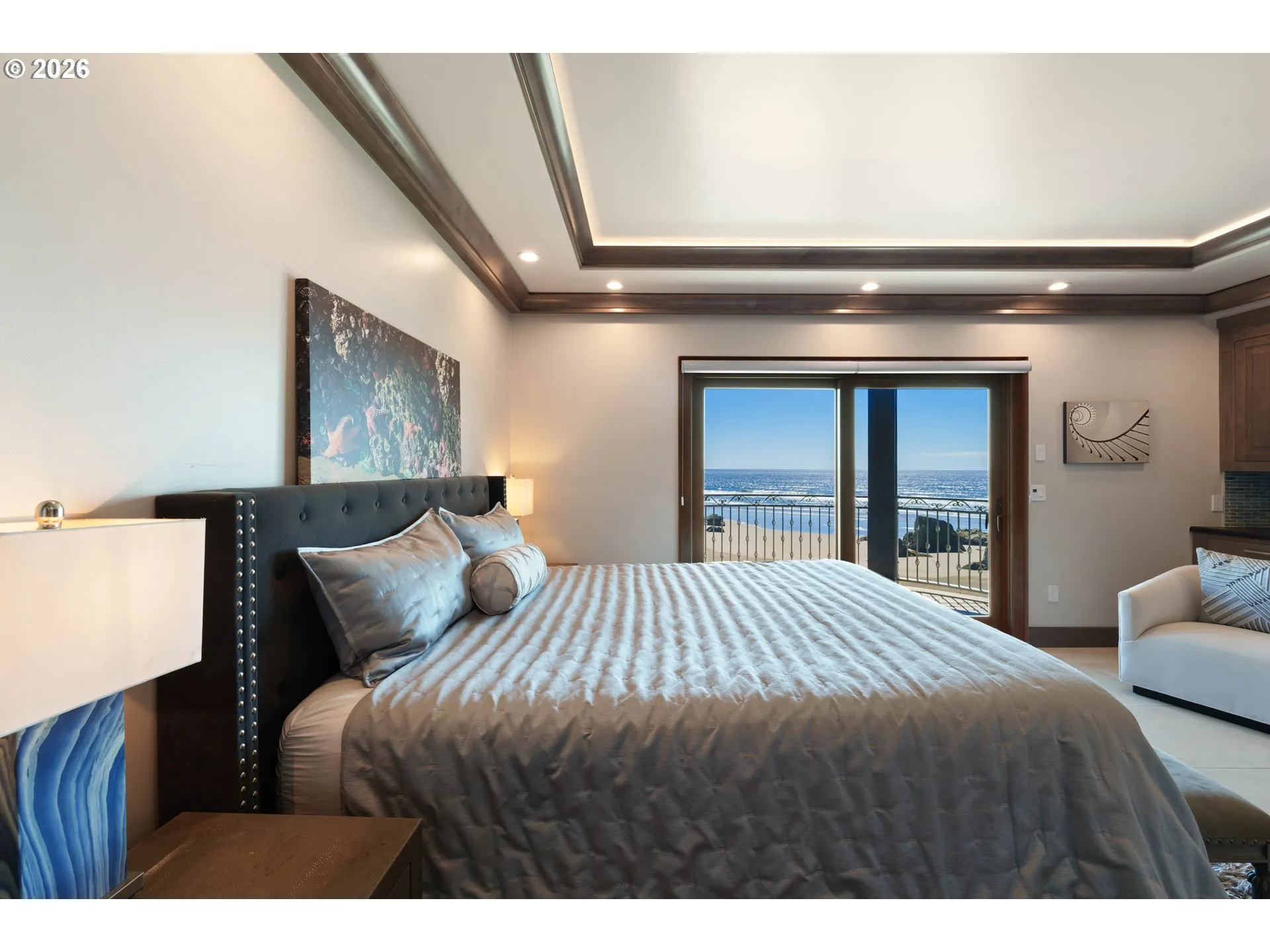 Primary Bedroom-Coffered Ceilings