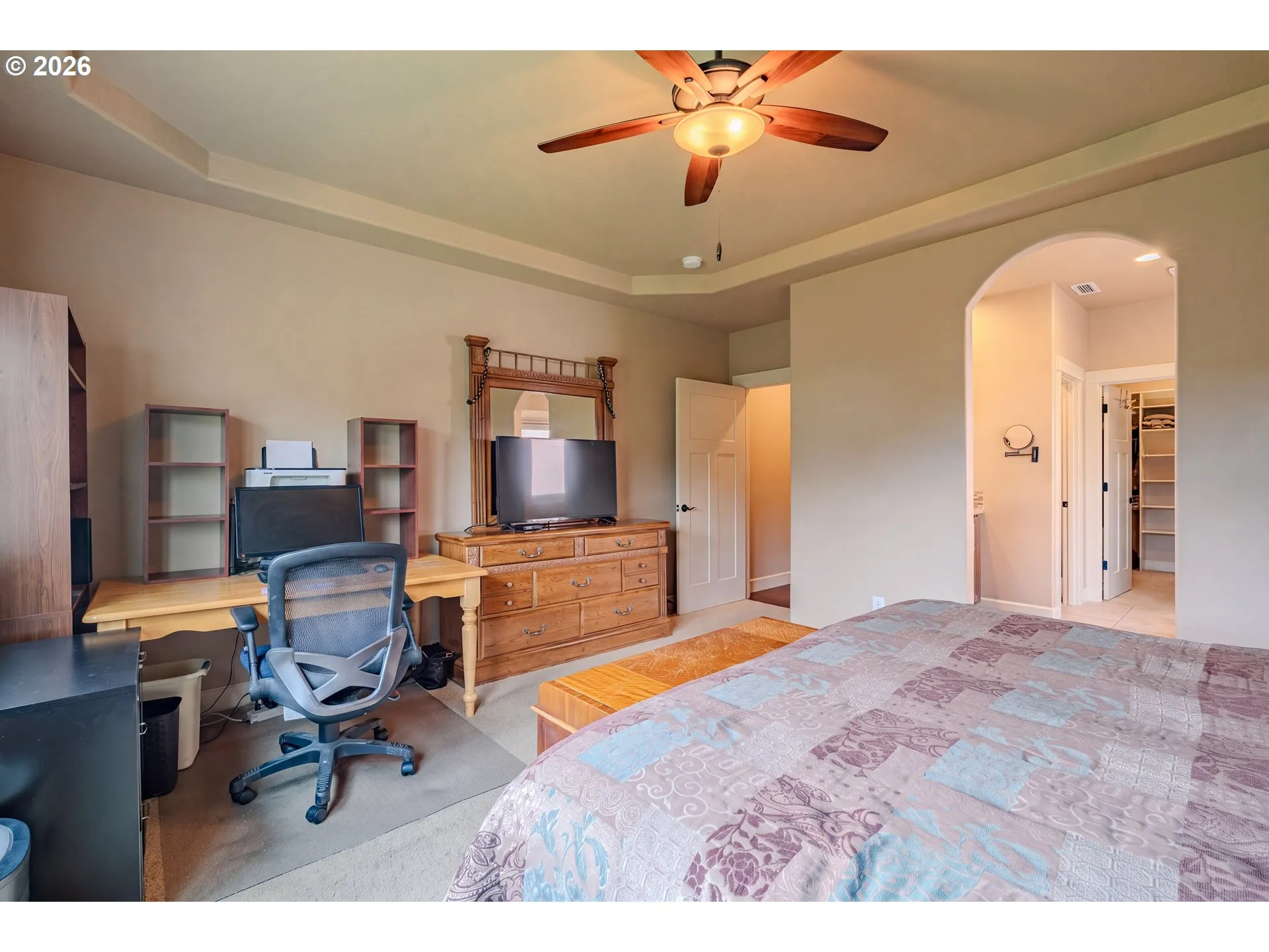 Primary Bedroom-Coffered Ceilings