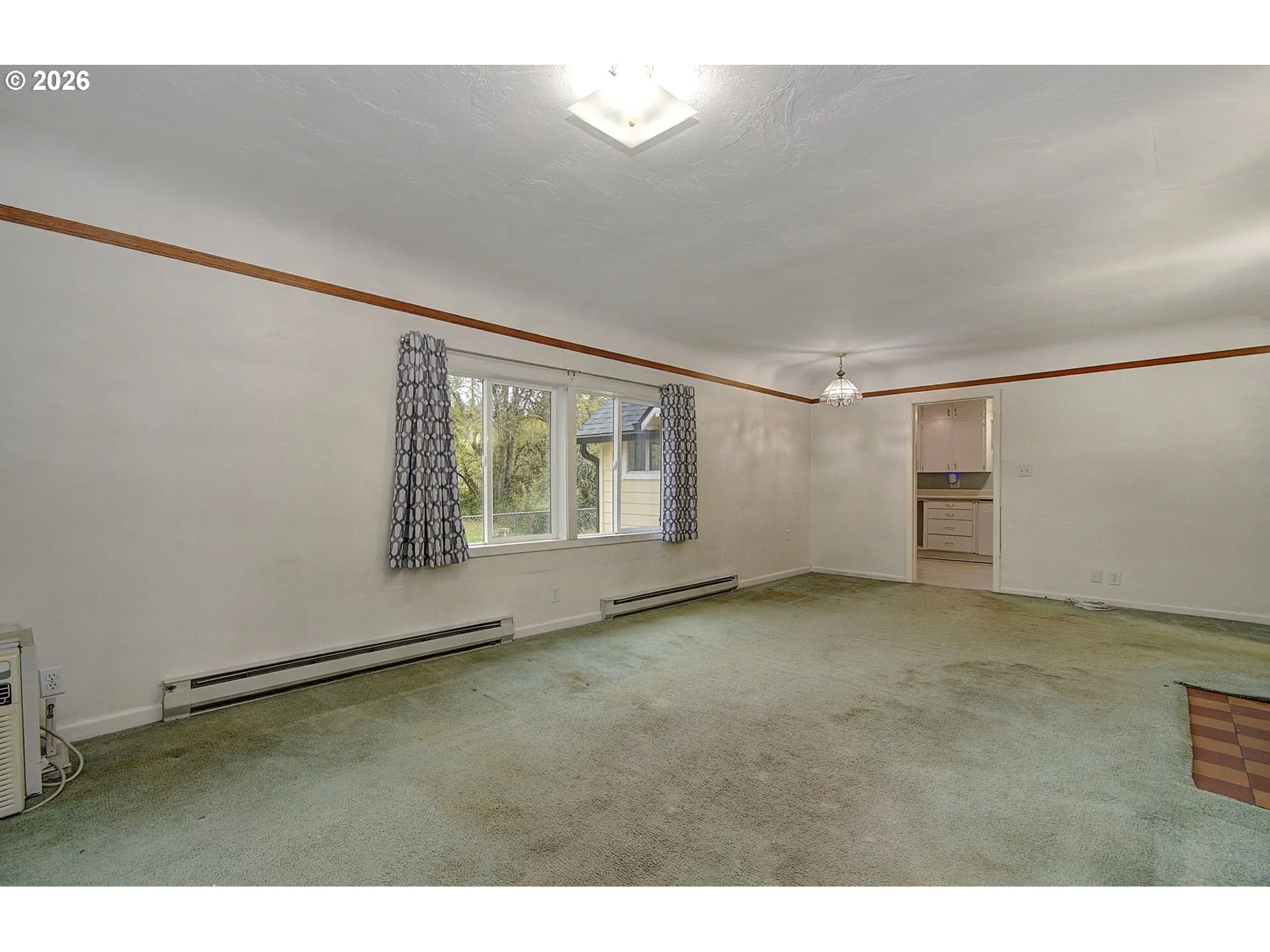 Living Room/Dining Room-Coffered Ceilings