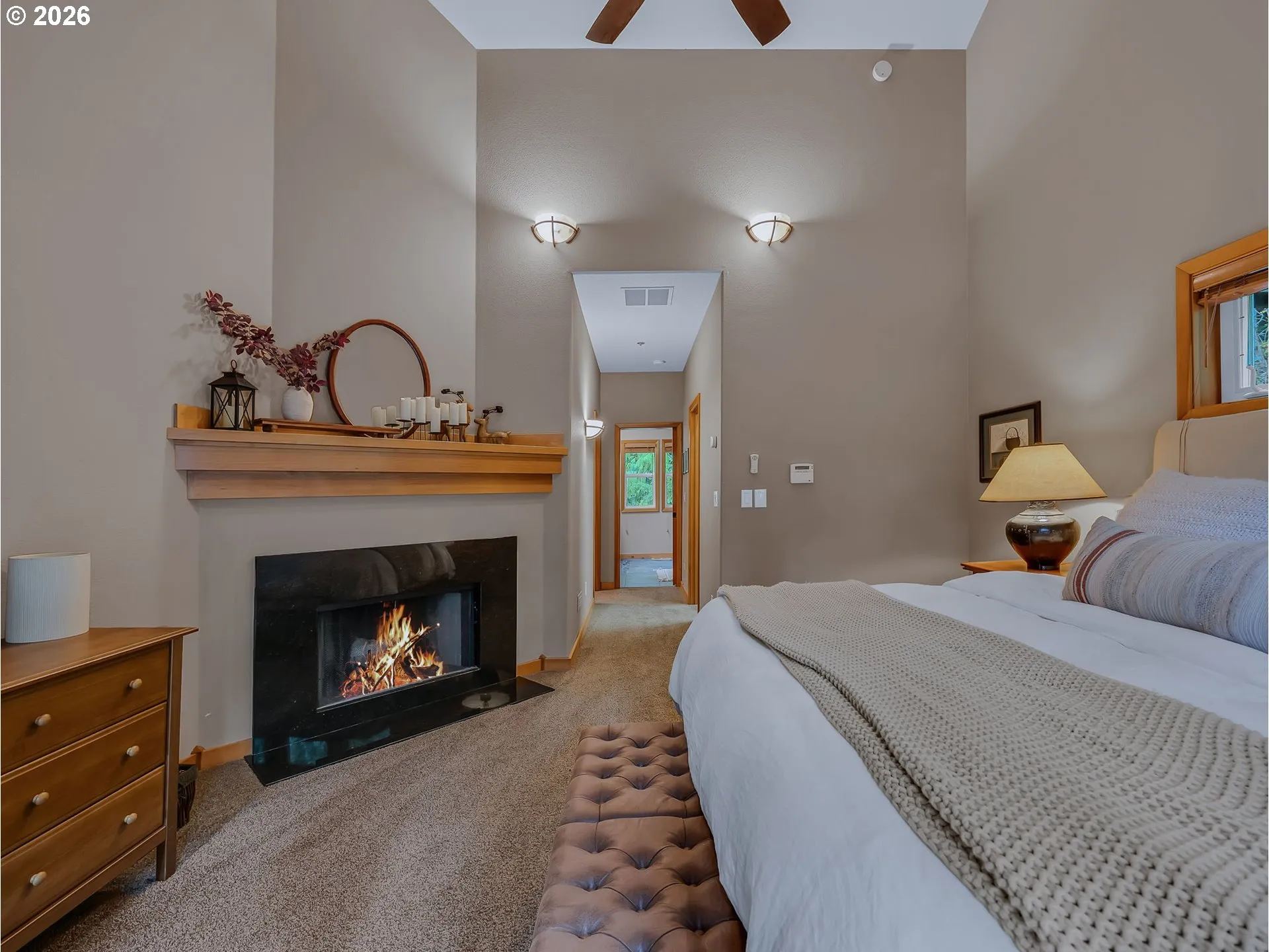 Primary Bedroom-Fireplace