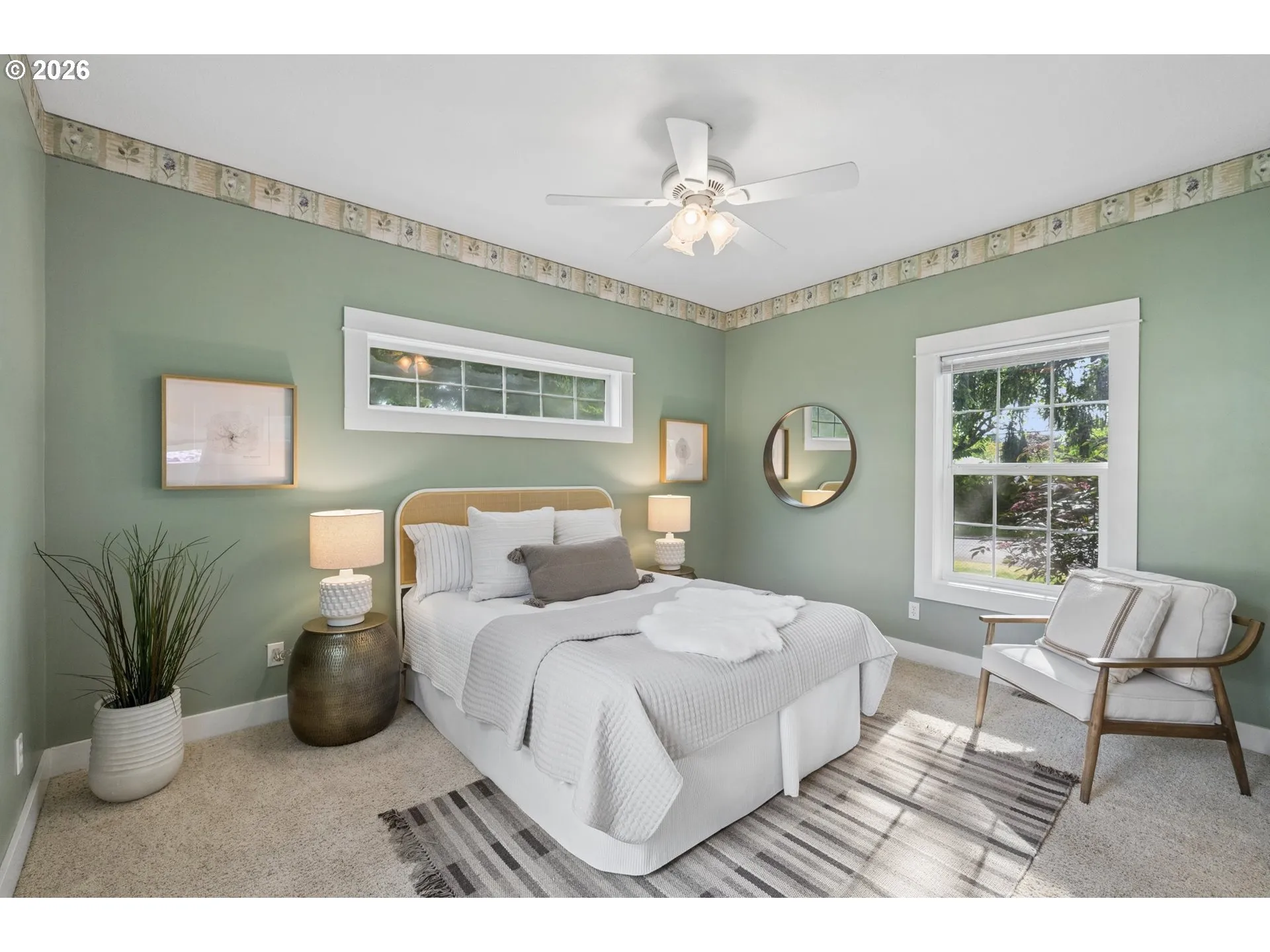 Bedroom, Primary-Ceiling Fan