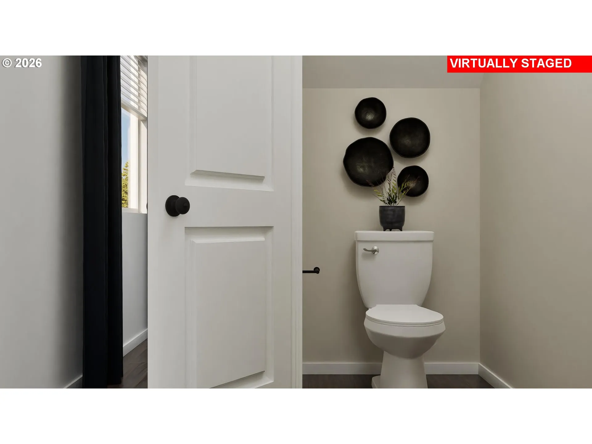 Attached Bathroom #1-Half Bath