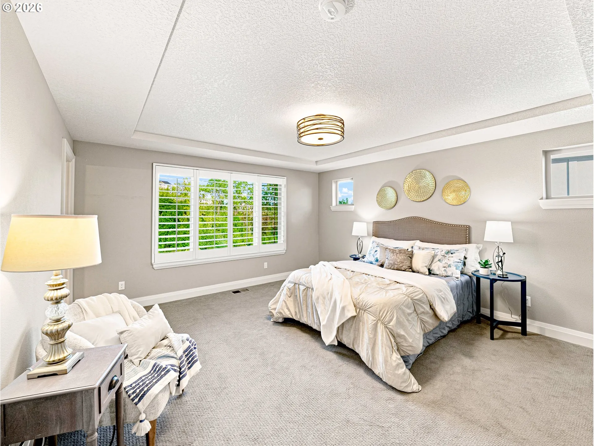 Bedroom, Primary-Coffered Ceilings