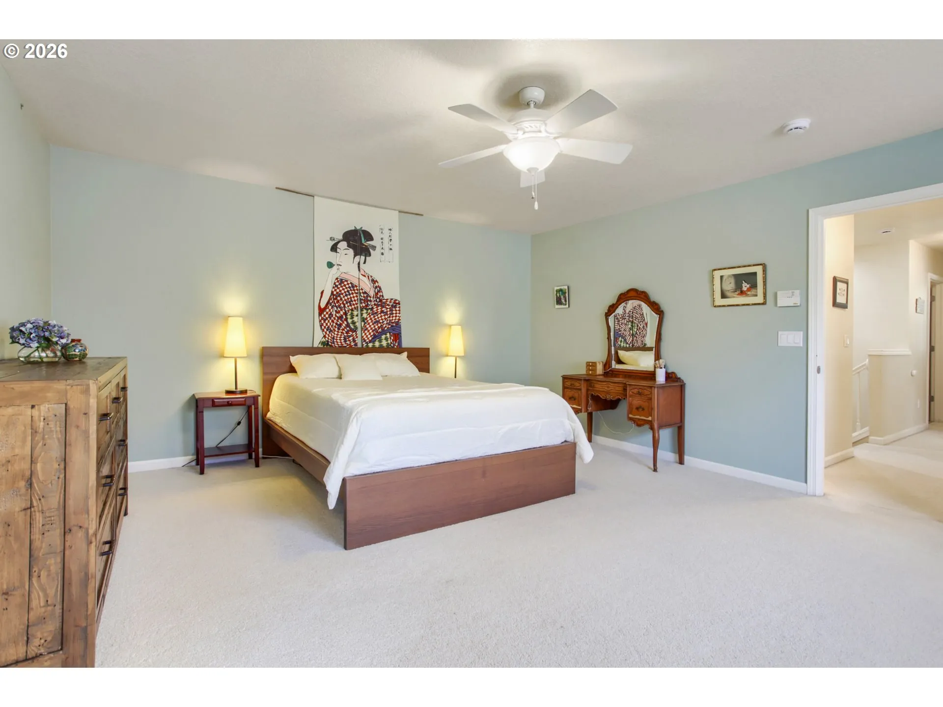 Bedroom, Primary-Ceiling Fan