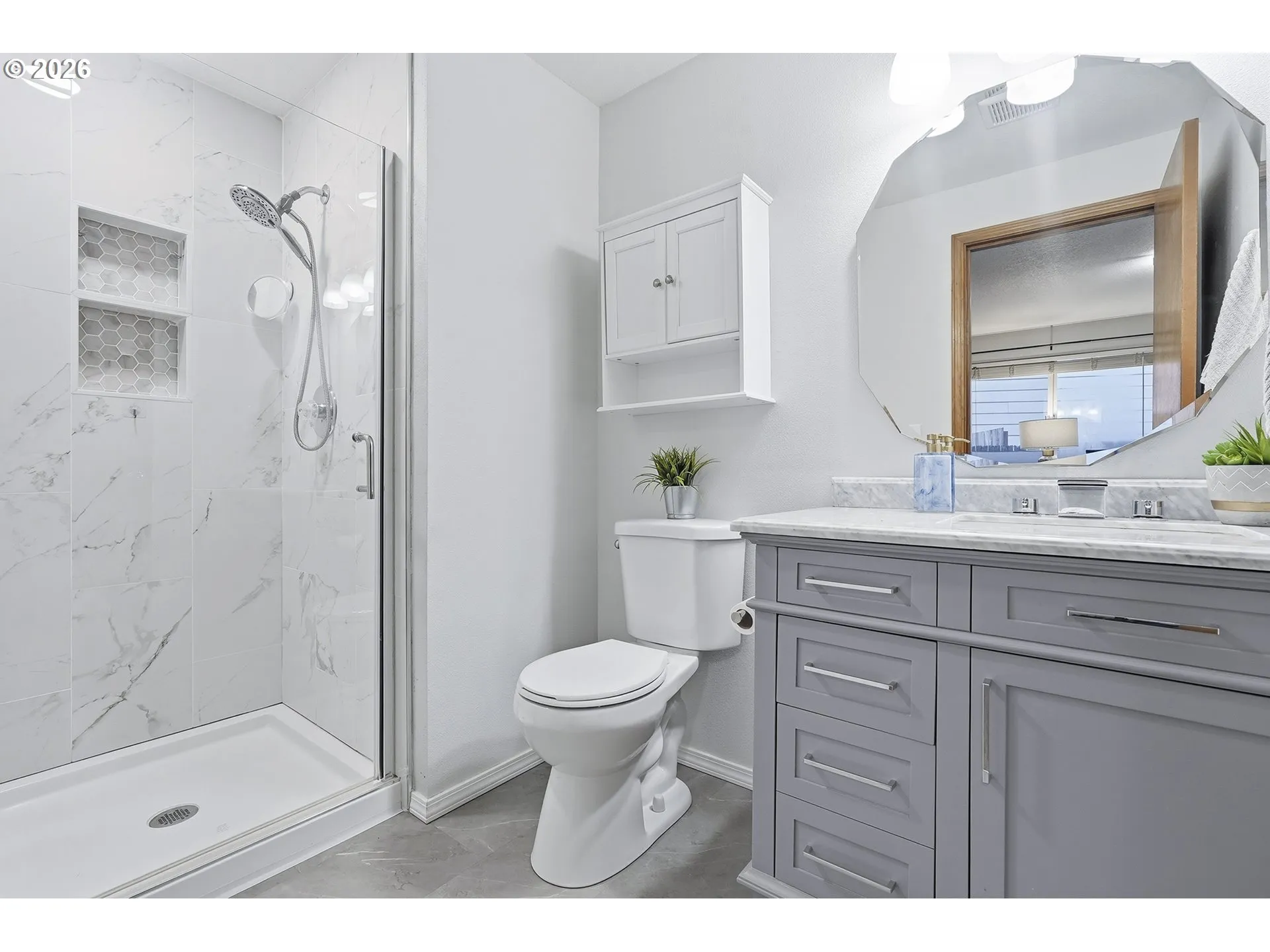 Bathroom, Attached-Walk in Shower