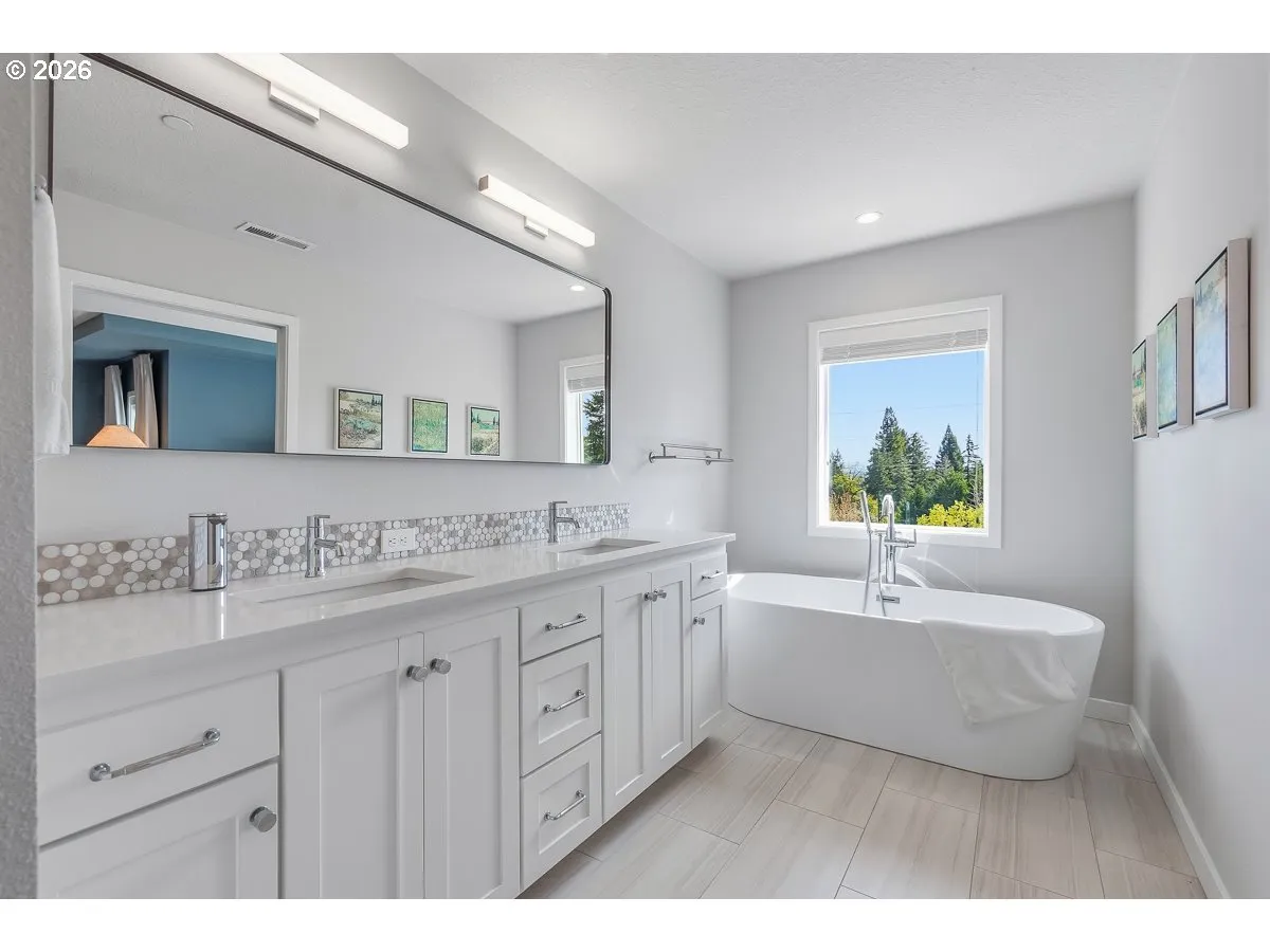 Bathroom, Attached-Double Sinks