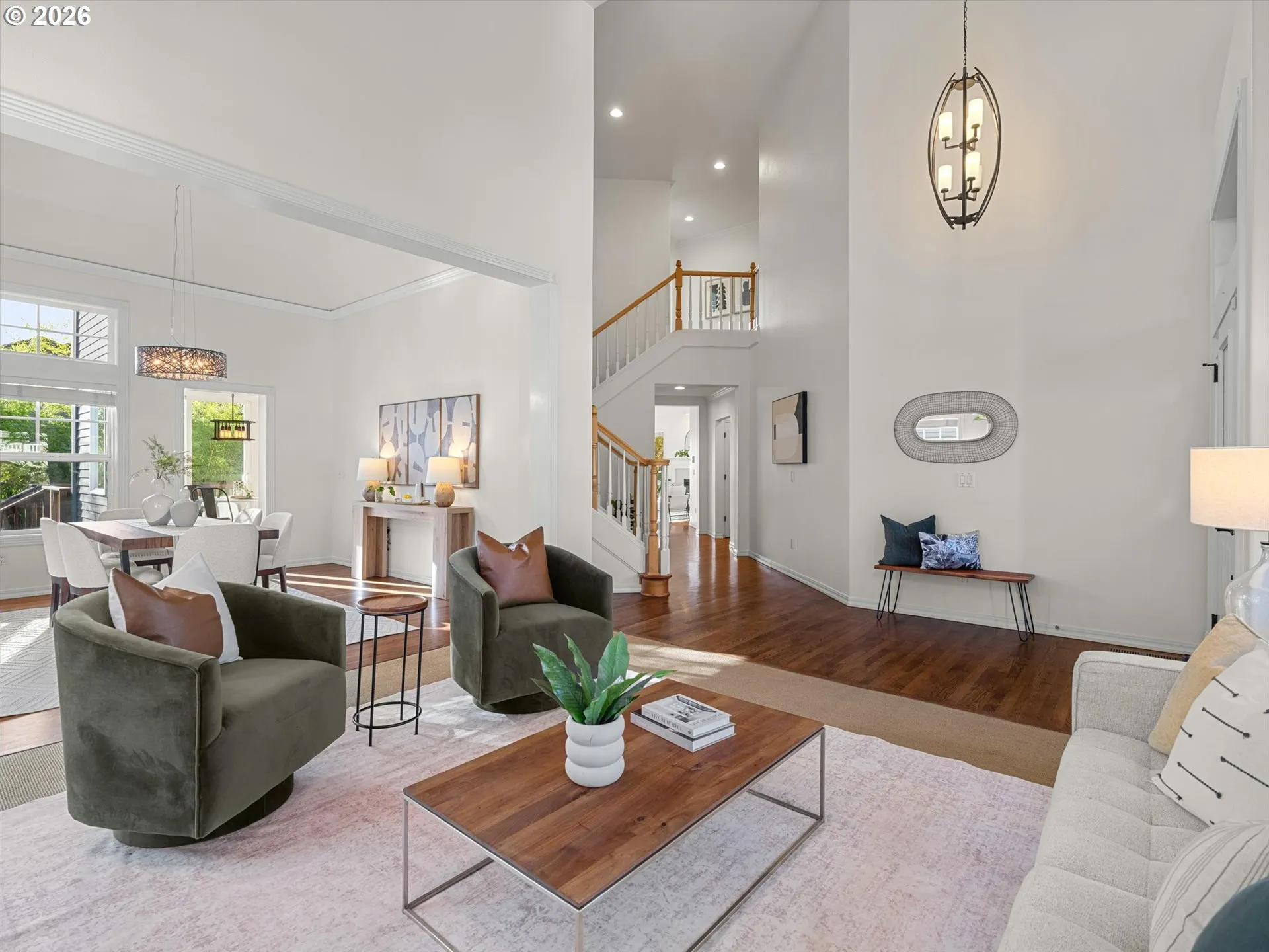 Living Room-Vaulted Ceilings