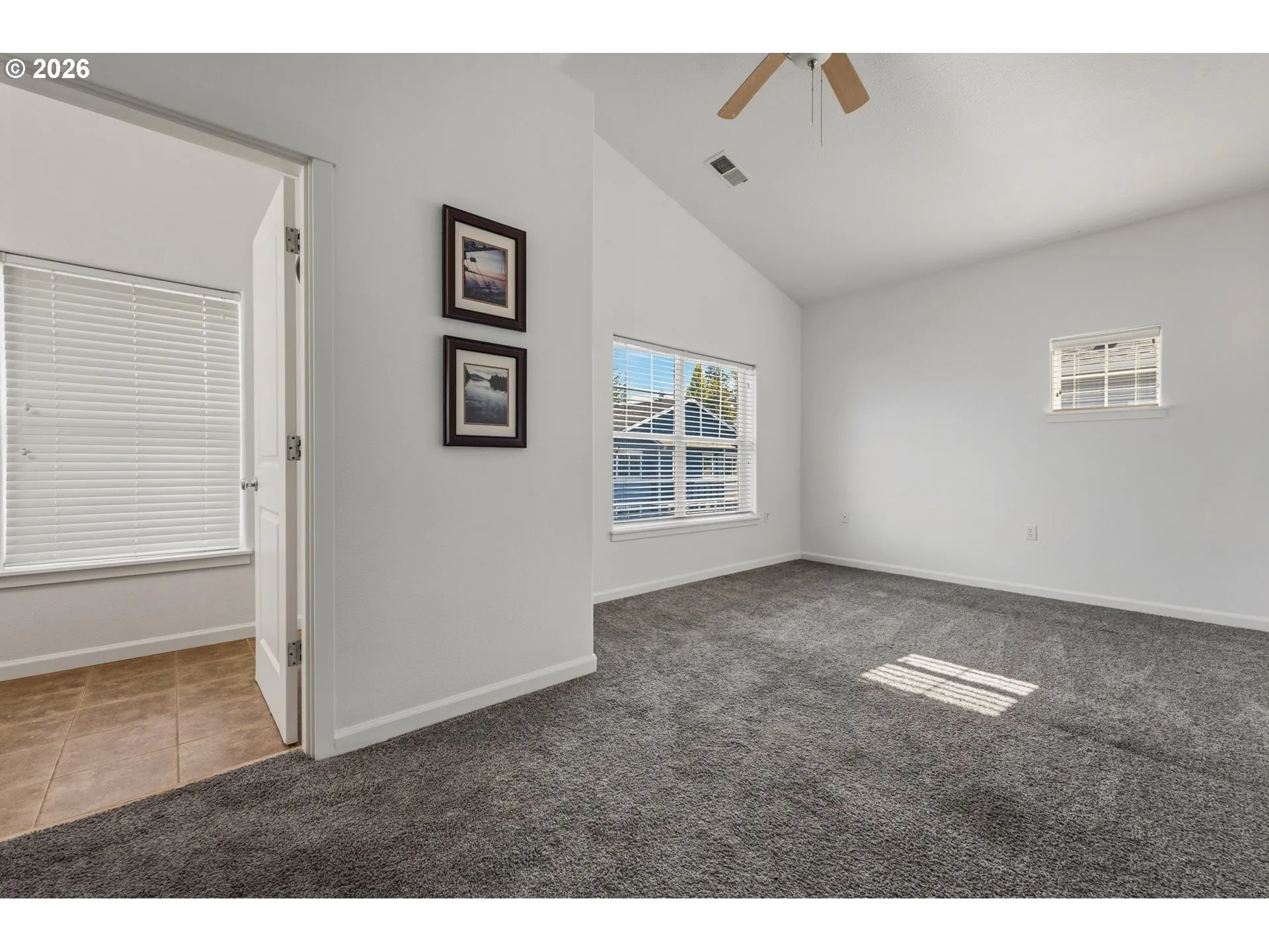 Primary Bedroom-Vaulted Ceilings