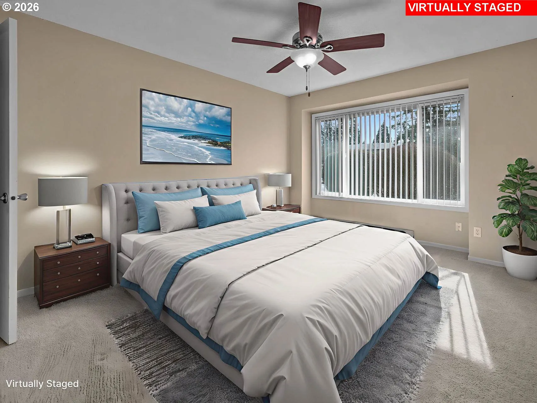 Bedroom, Primary-Ceiling Fan