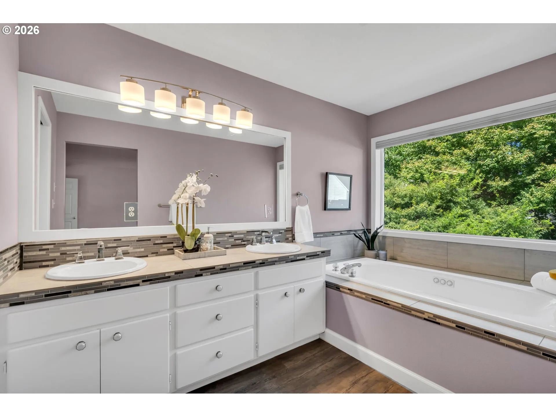 Bathroom, Attached-Double Sinks