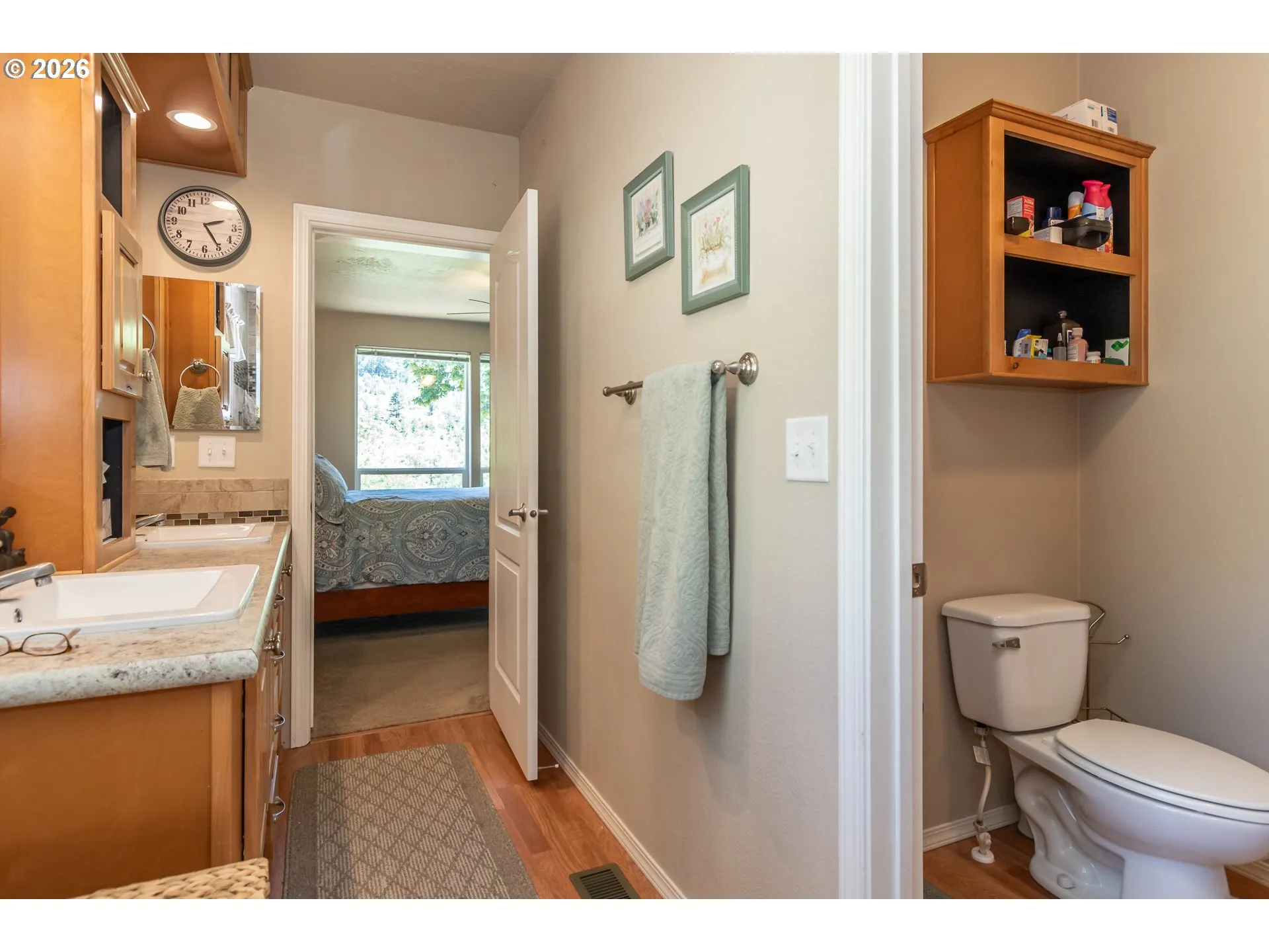 Bathroom, Attached-Double Sinks