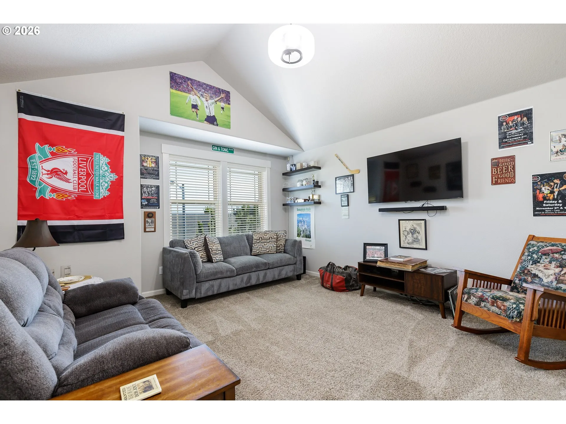 Bonus Room-Vaulted Ceilings