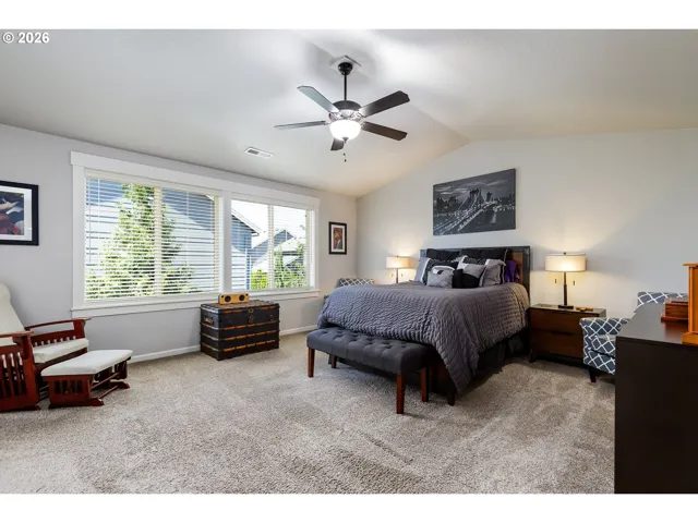 Bedroom, Primary-Vaulted Ceilings