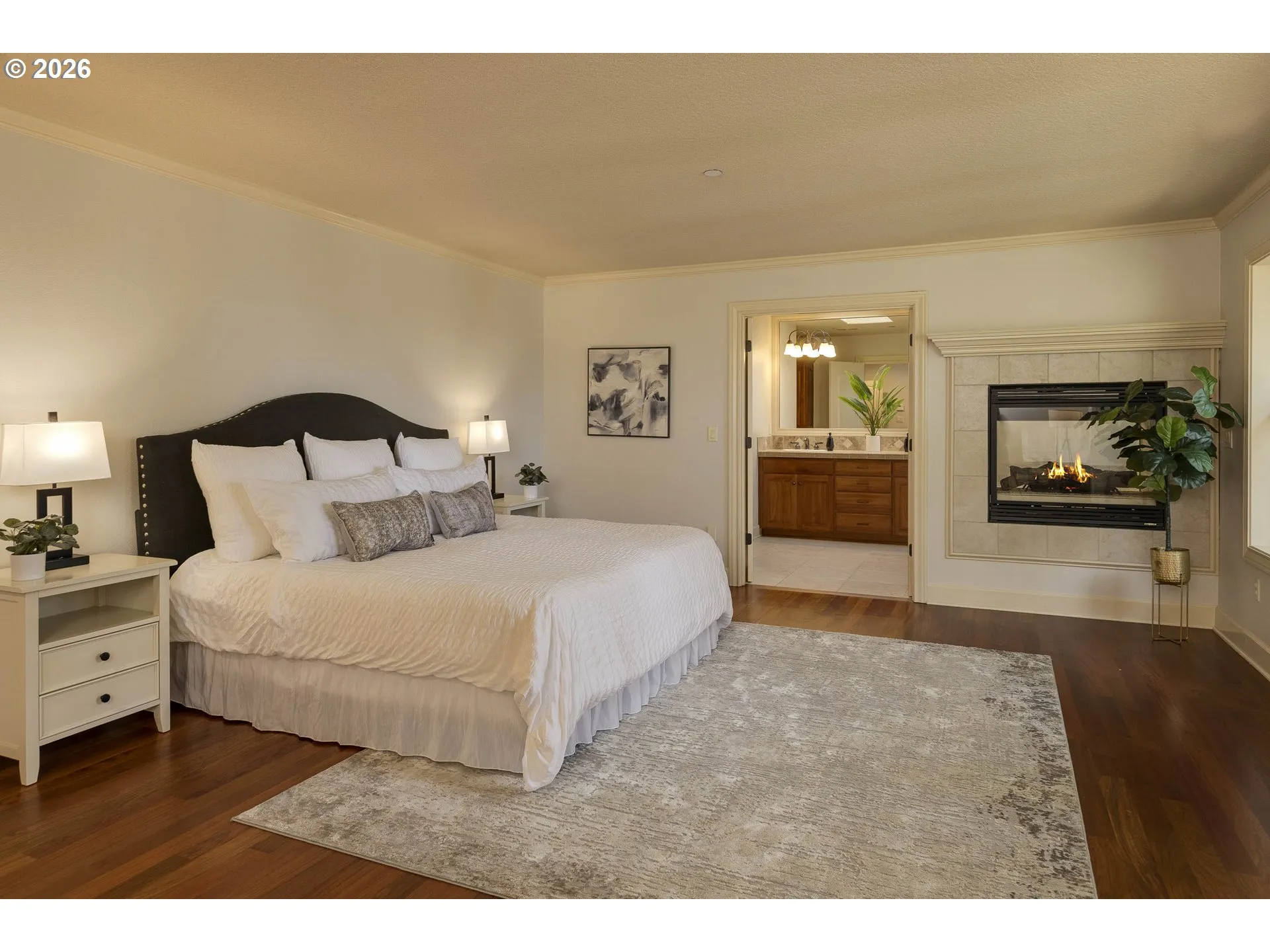 Primary Bedroom-Fireplace