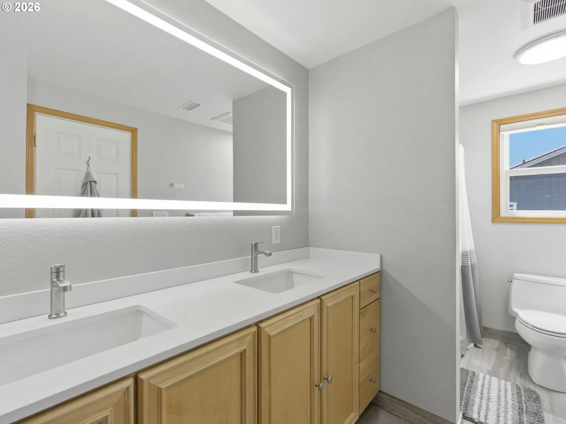 Bathroom, Attached-Double Sinks
