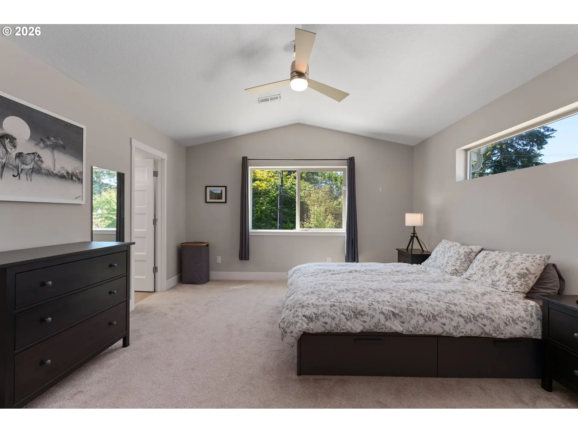 Bedroom, Primary-Vaulted Ceilings