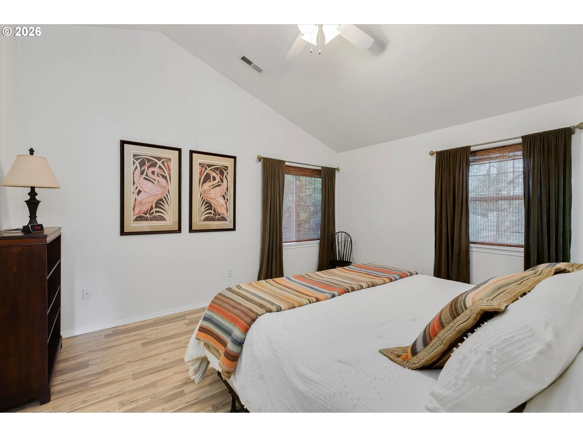 Bedroom, Primary-Vaulted Ceilings