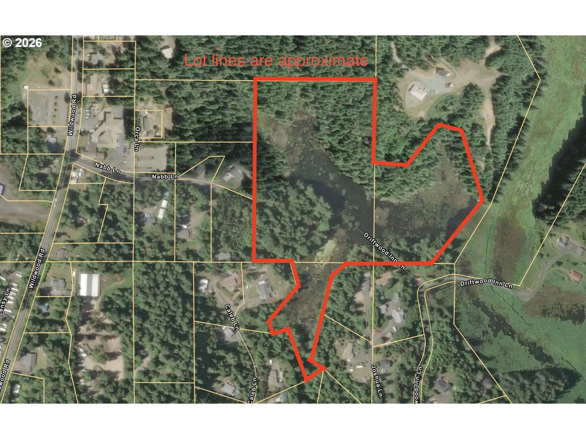 Approximate Property Lines-Aerial