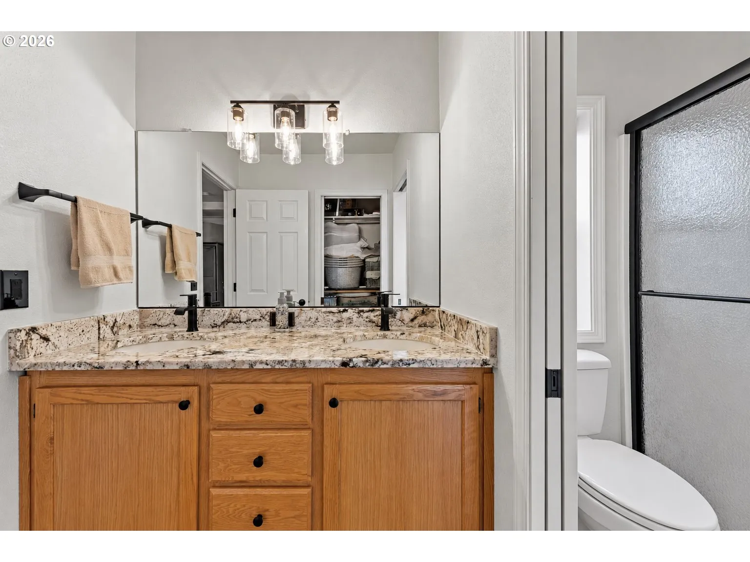 Bathroom, Attached-Double Sinks