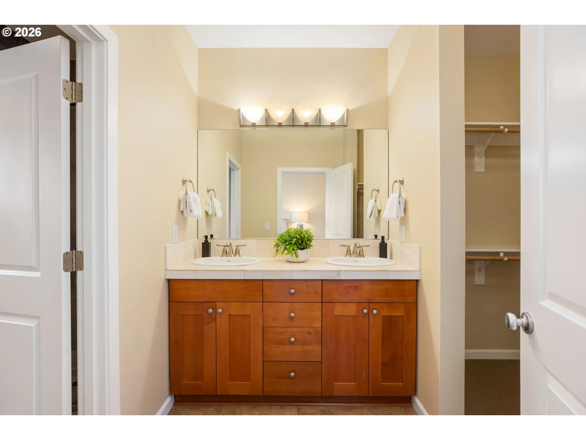 Bathroom, Attached-Double Sinks