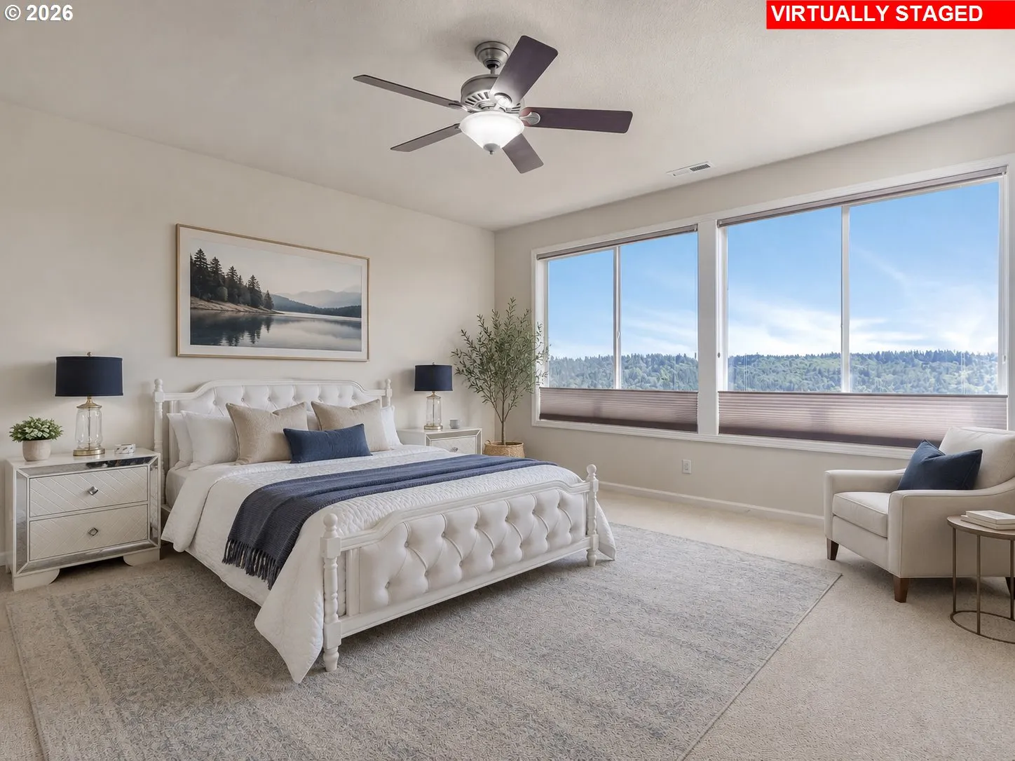 Bedroom, Primary-Ceiling Fan