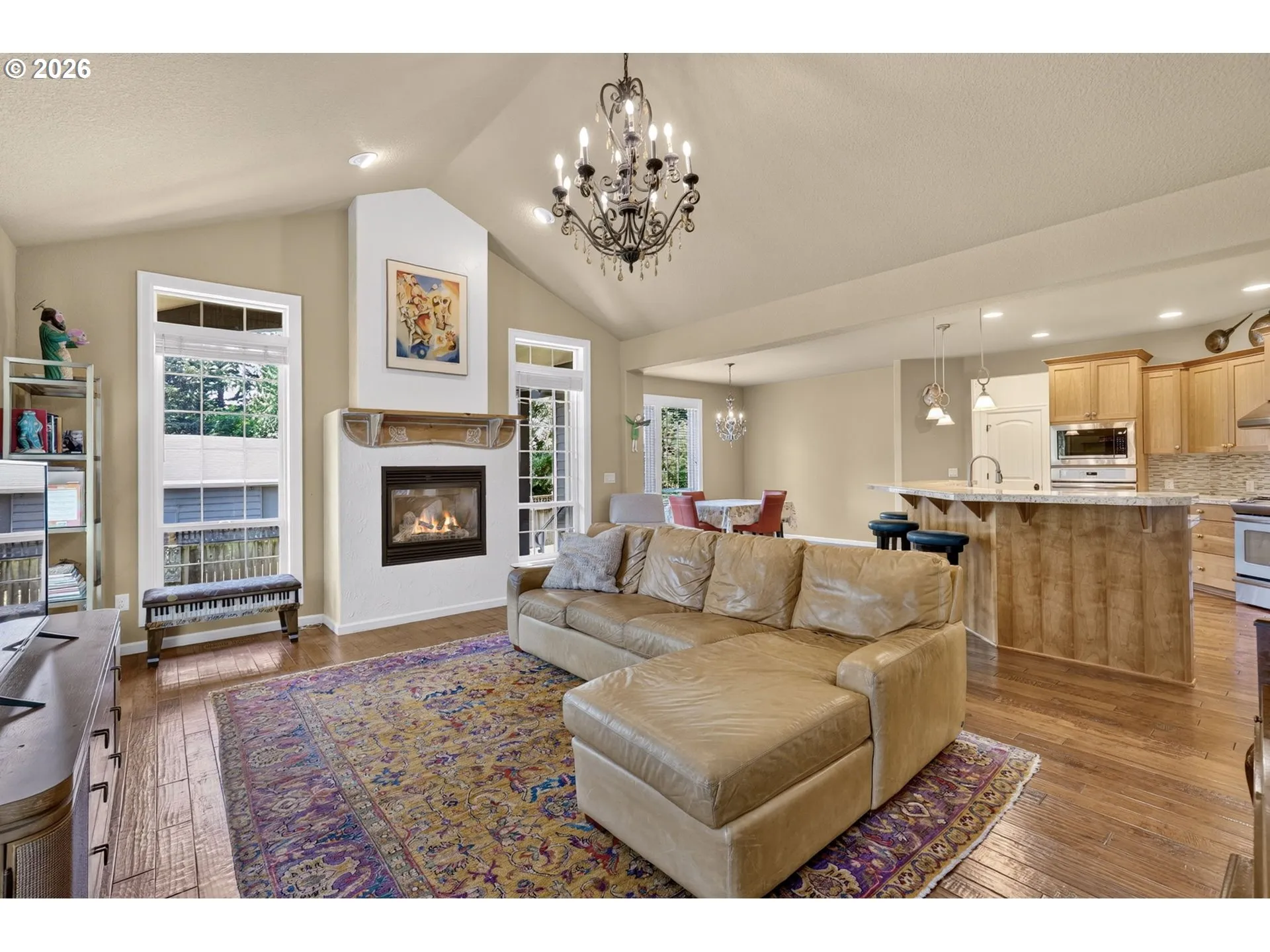 Living Room-Vaulted Ceilings