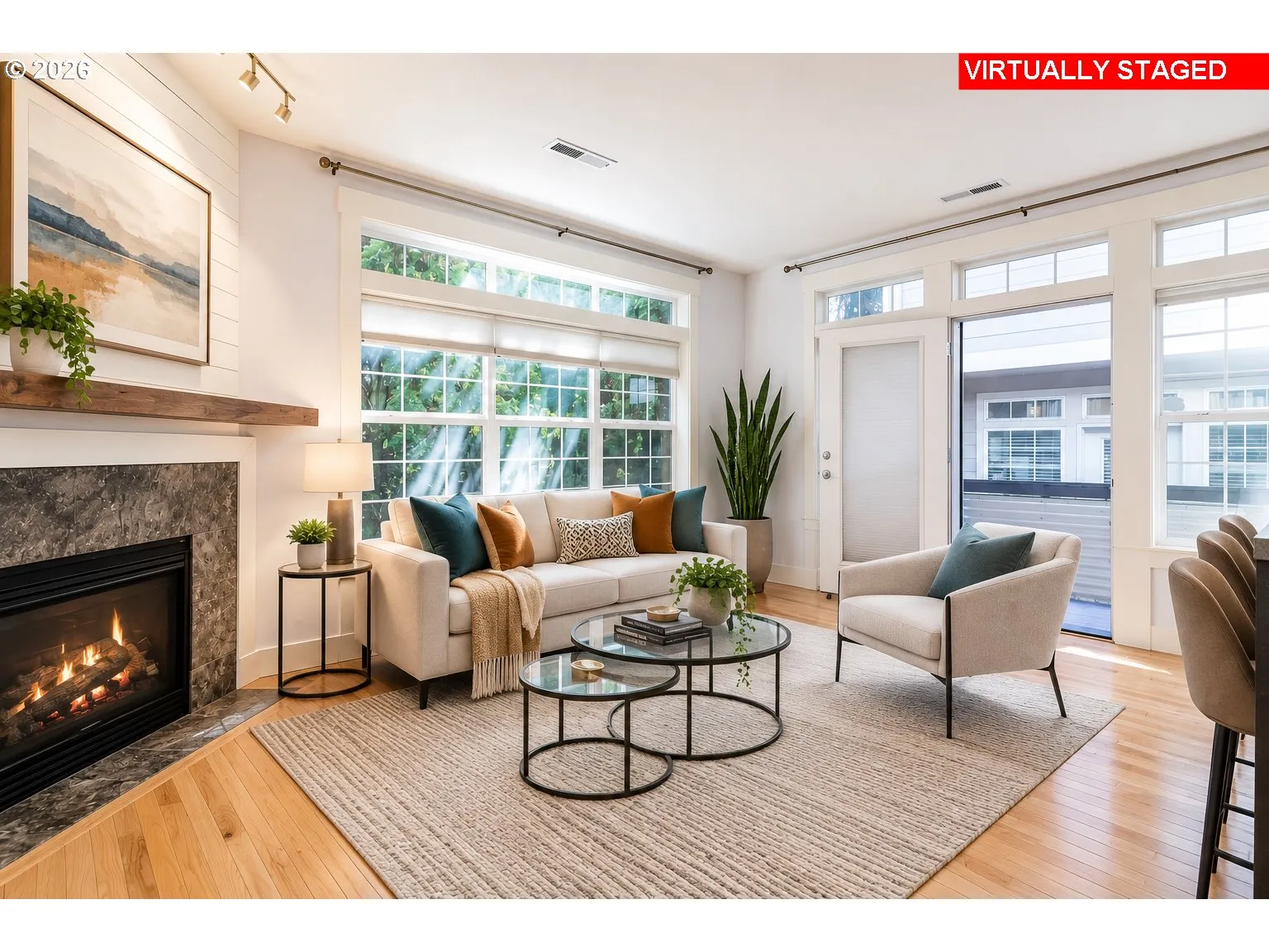 Living Room-Fireplace