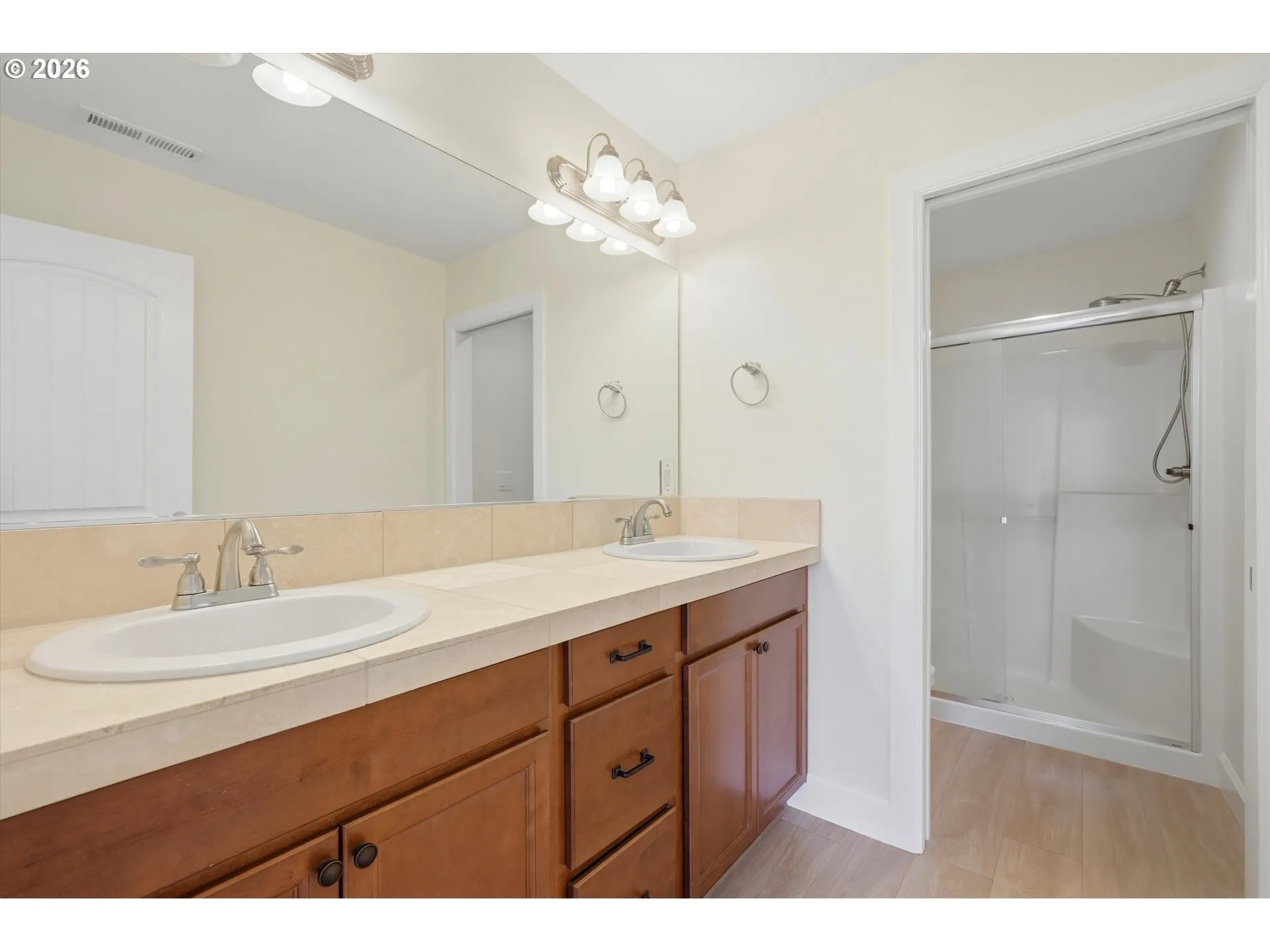Bathroom, Attached-Double Sinks