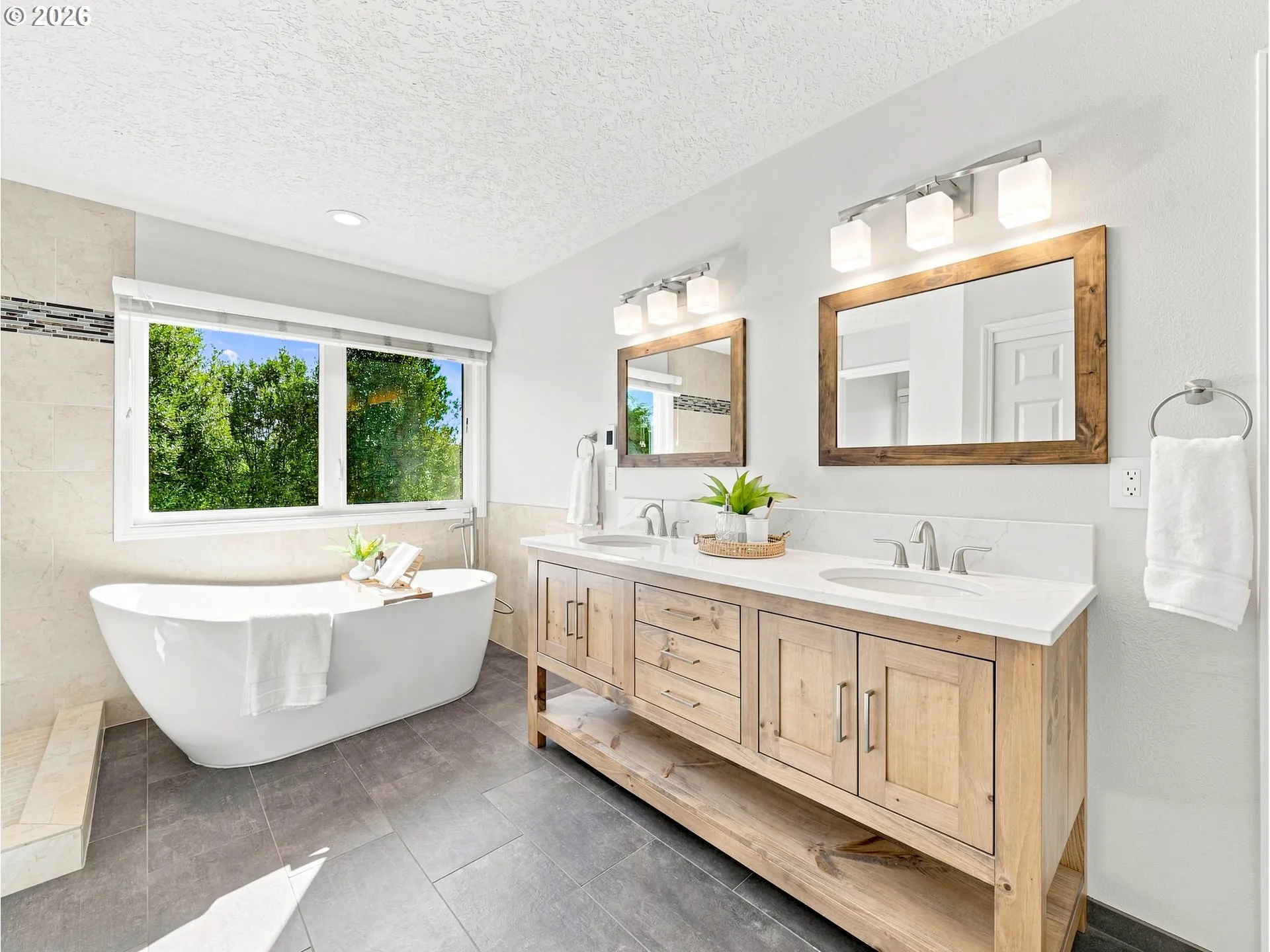Bathroom, Attached-Double Sinks