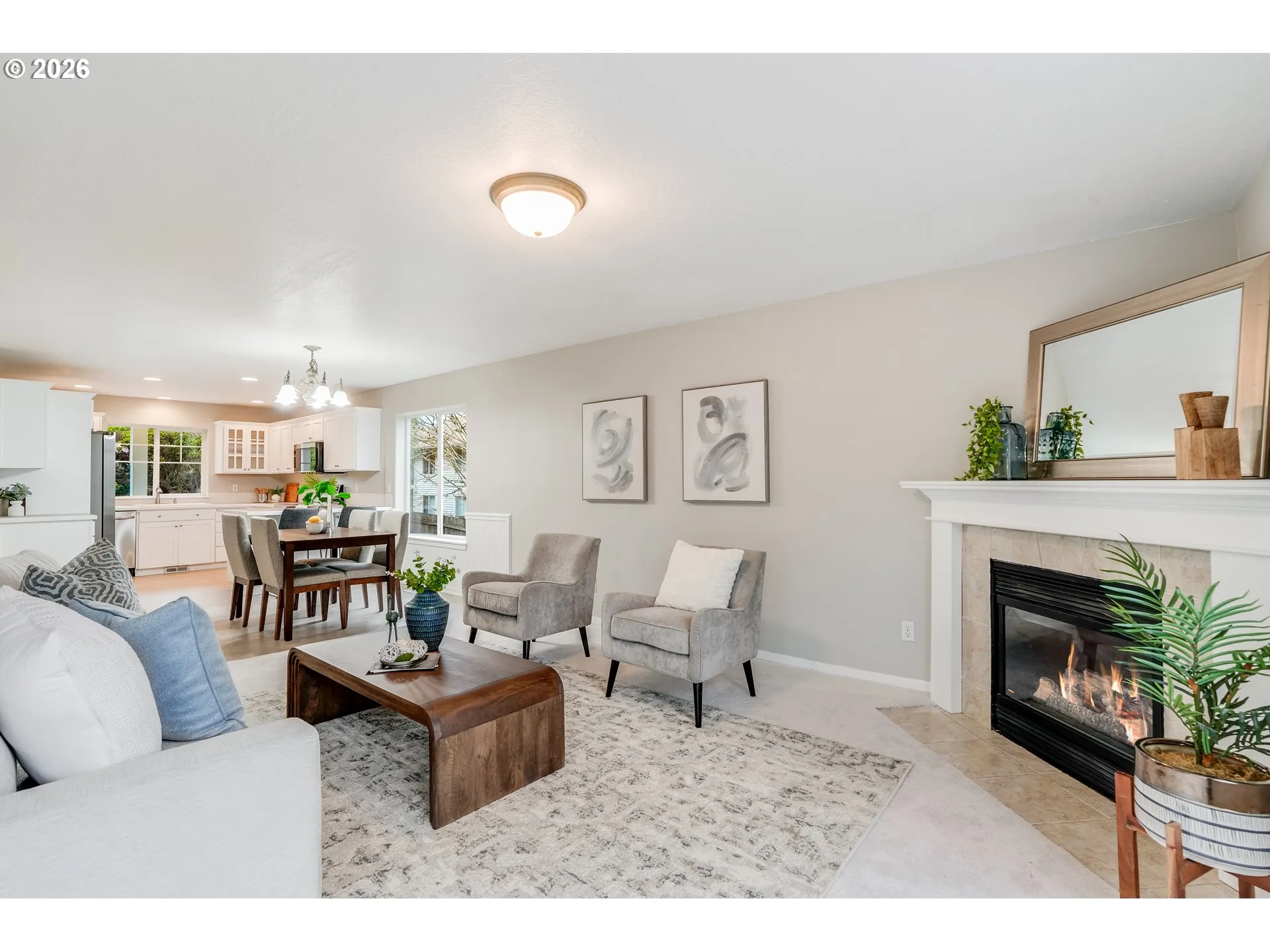 Living Room-Fireplace