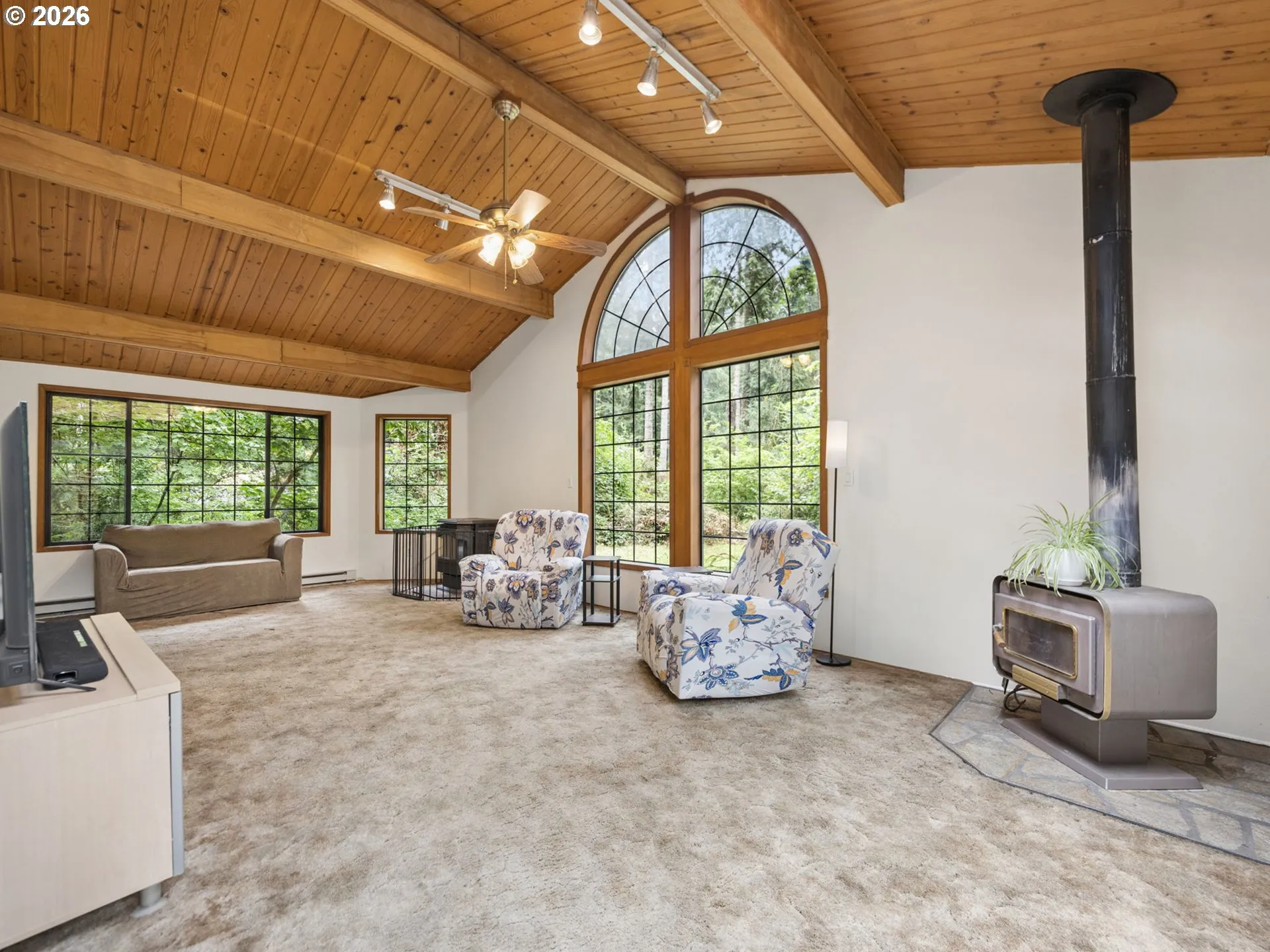 Living Room-Vaulted Ceilings
