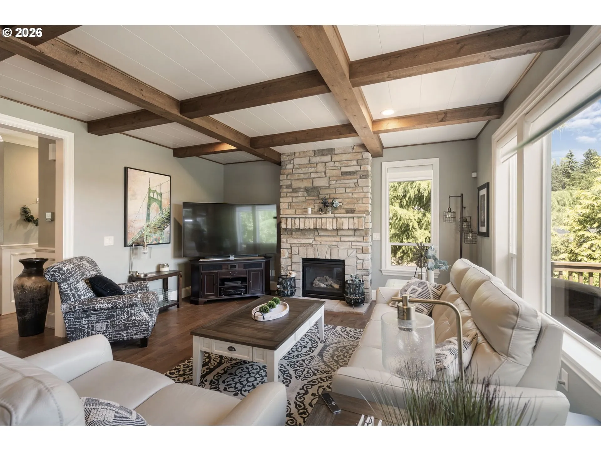 Living Room-Fireplace