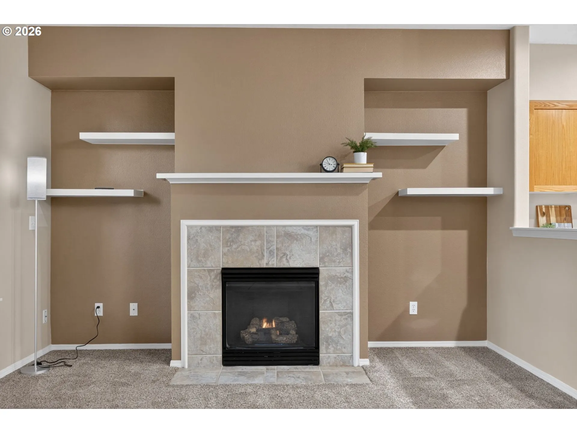 Living Room-Built-In Shelving