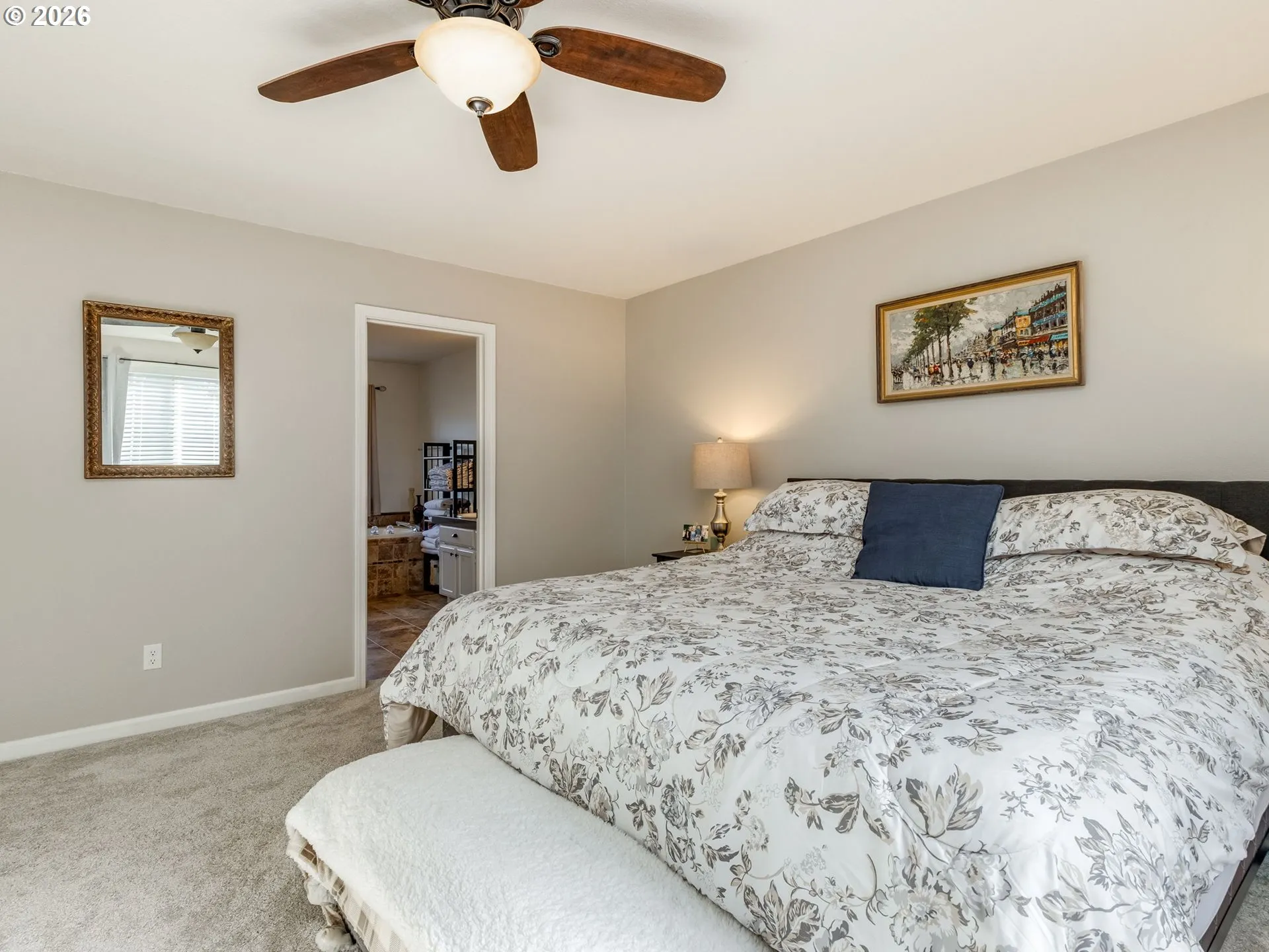 Bedroom, Primary-Ceiling Fan