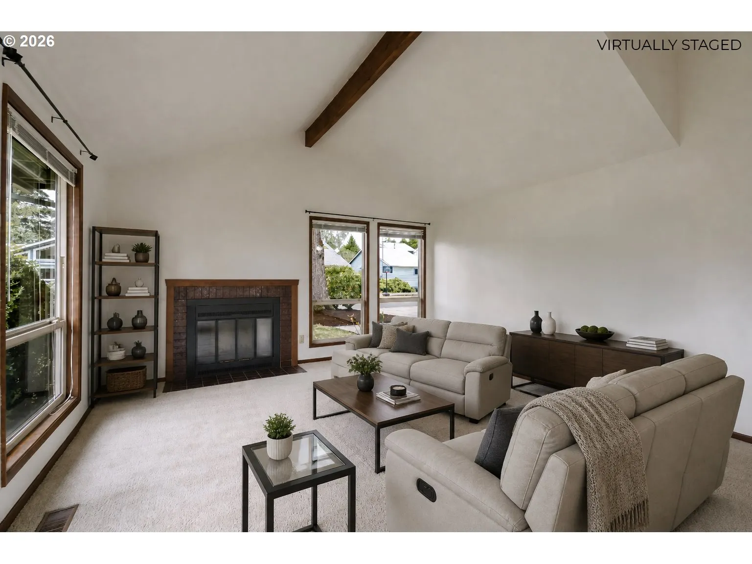 Living Room-Fireplace