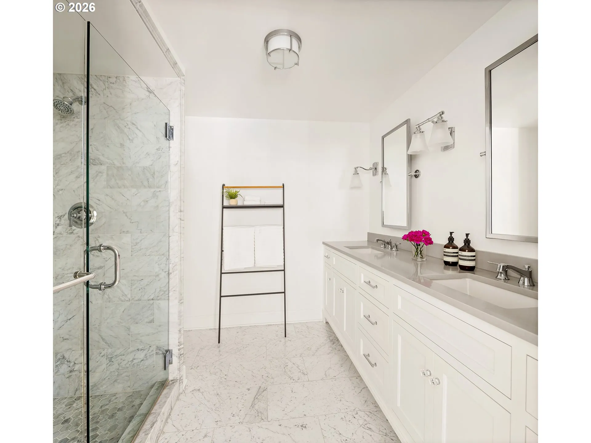 Bathroom, Attached-Double Sinks