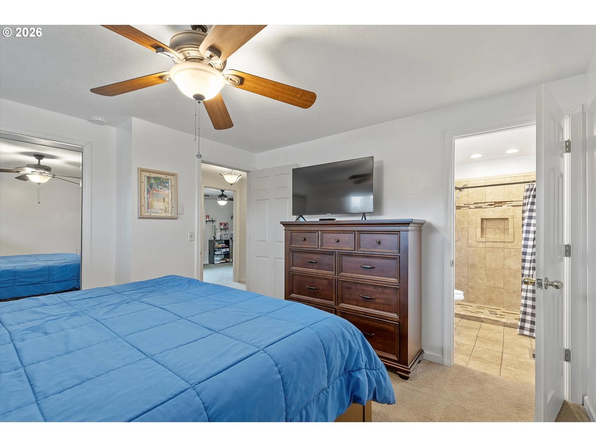 Bedroom, Primary-Ceiling Fan