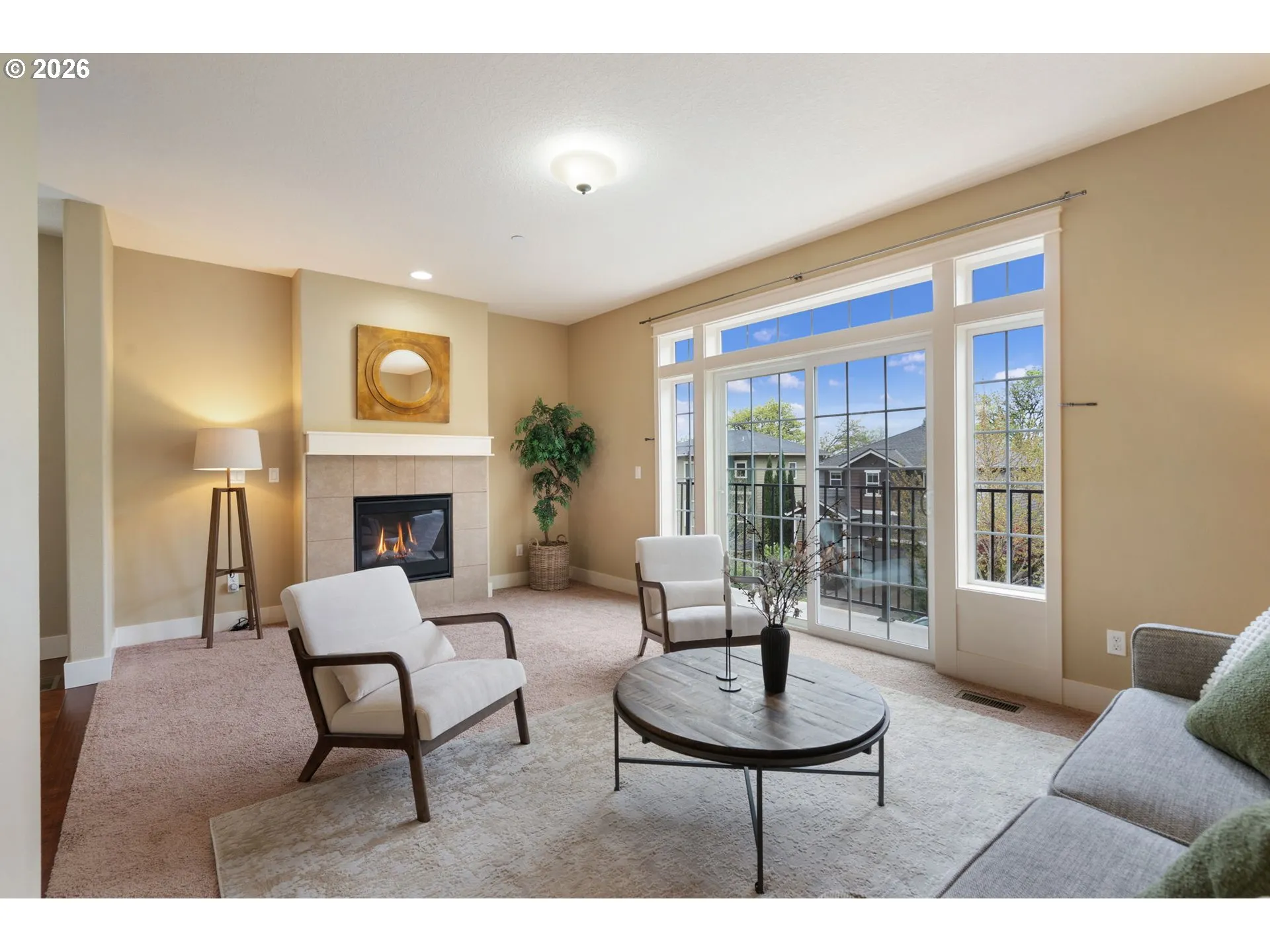 Living Room-Fireplace