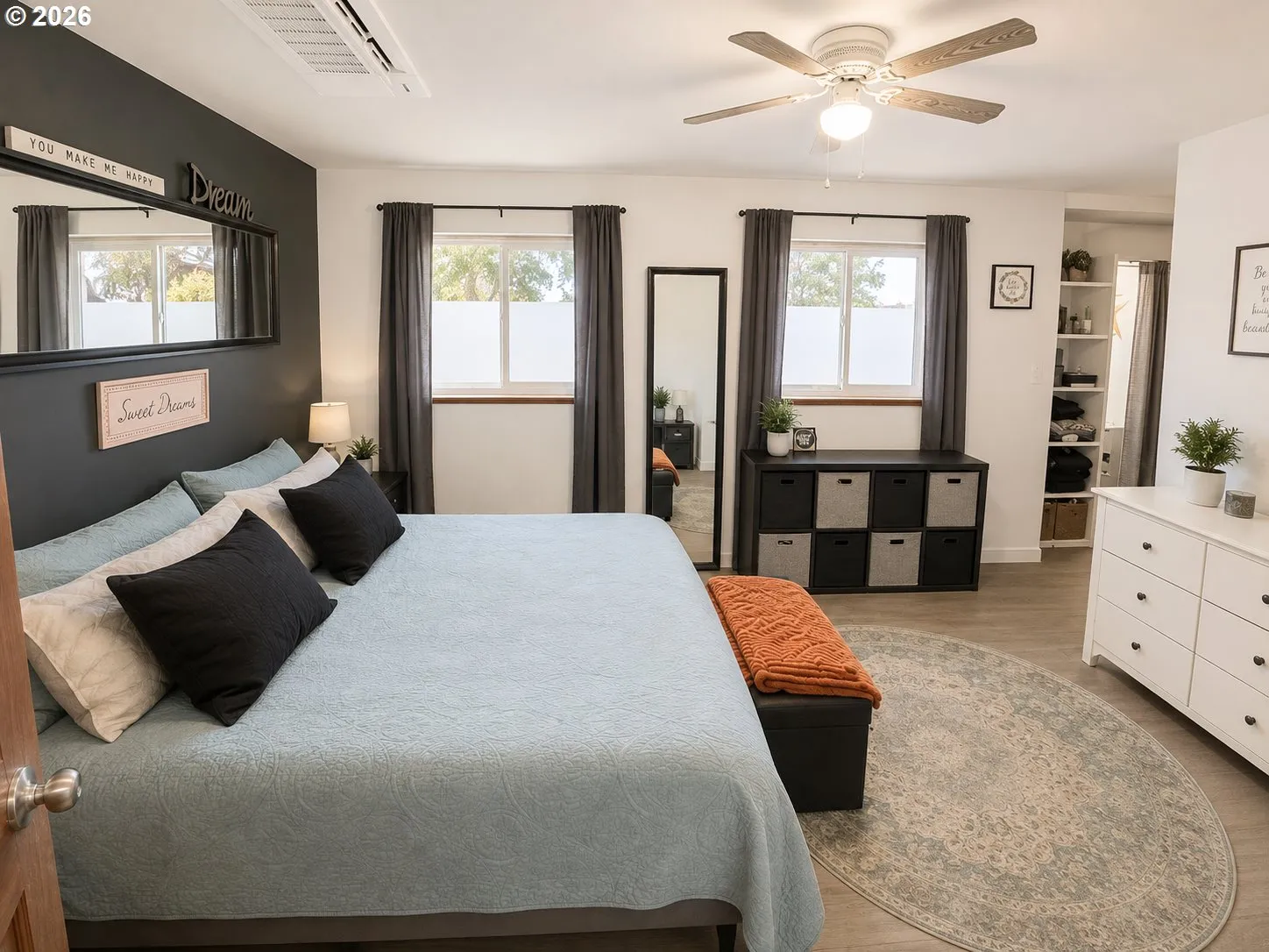 Bedroom, Primary-Ceiling Fan