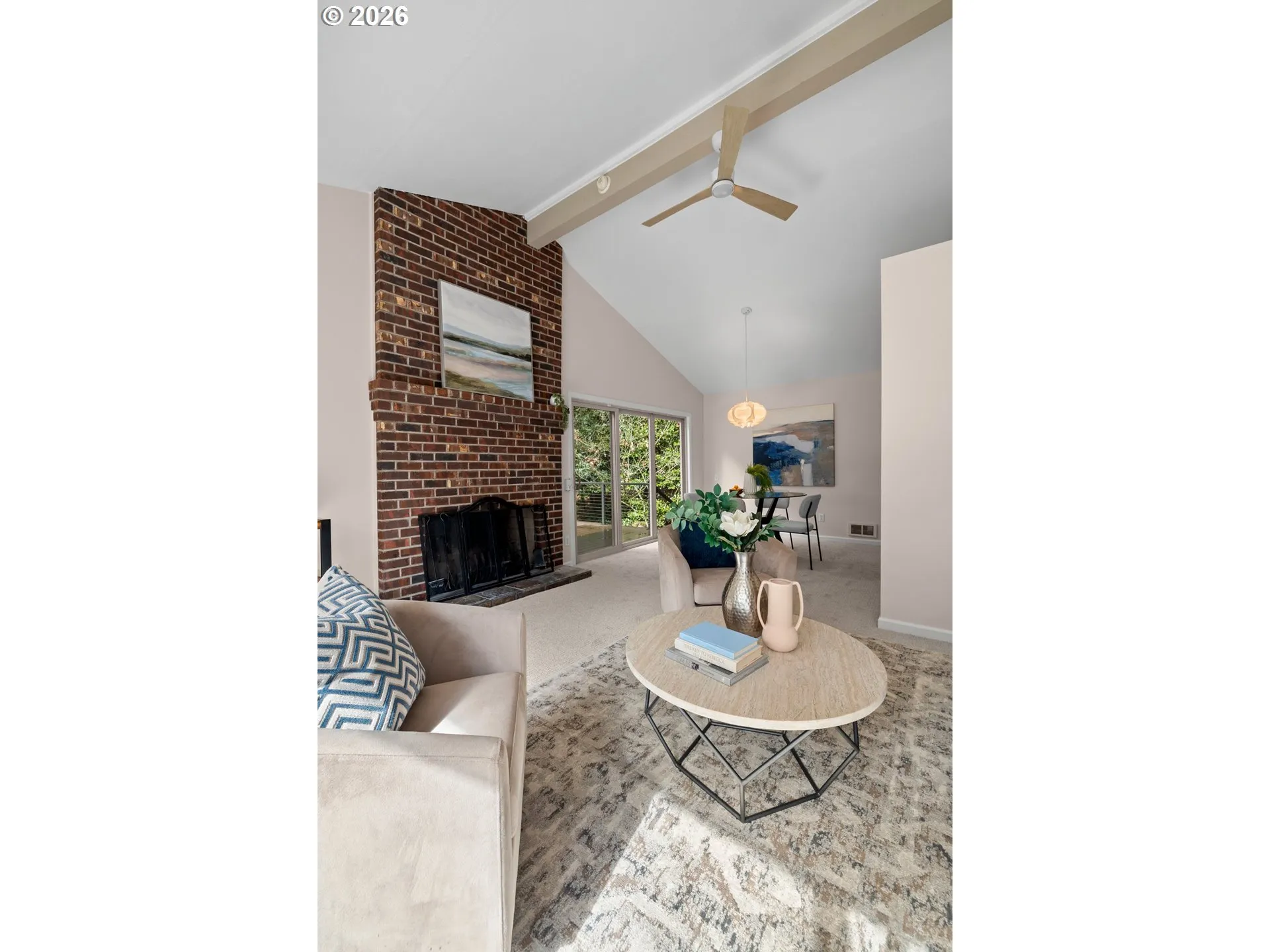 Living Room-Fireplace