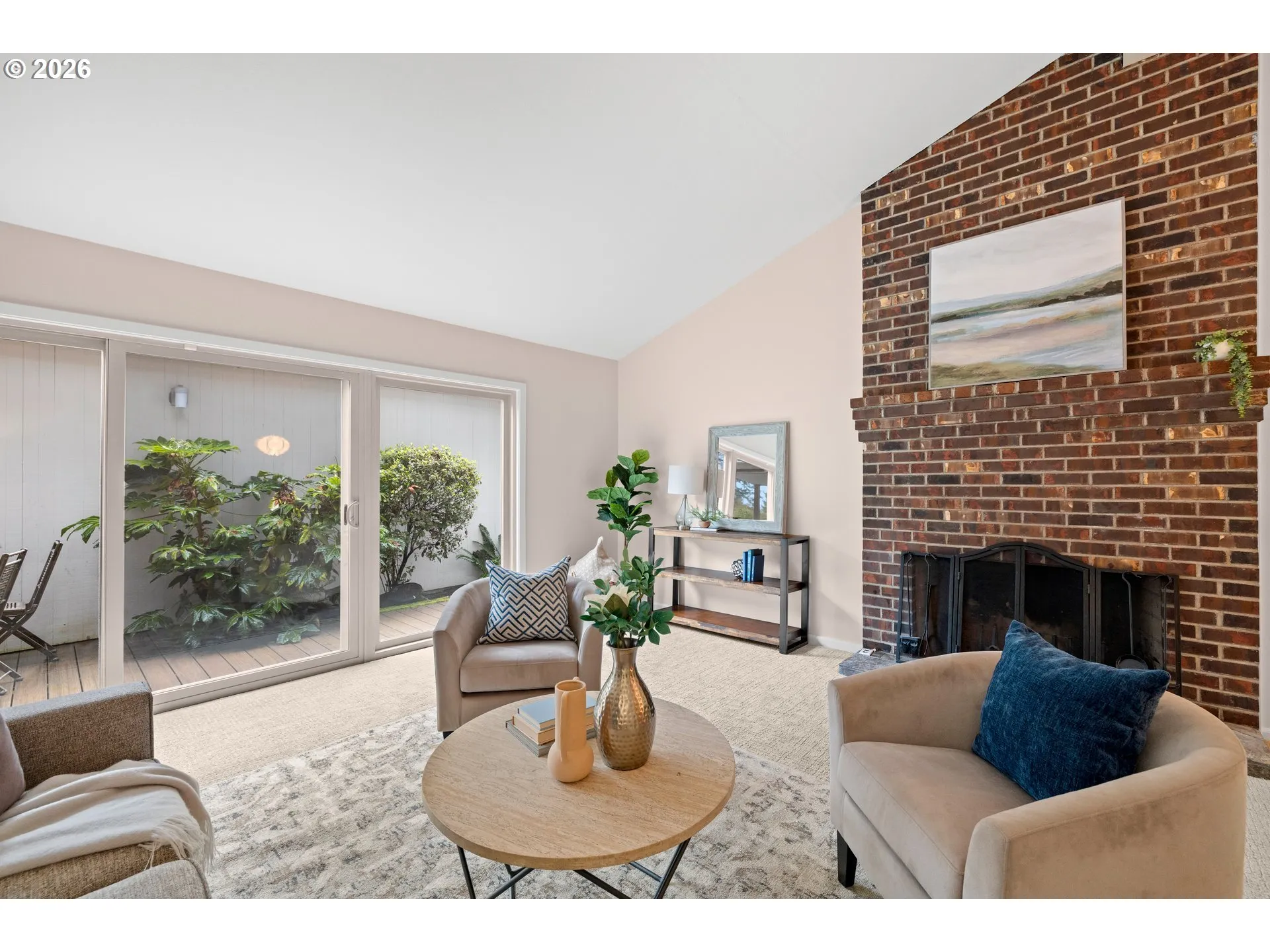 Living Room-Fireplace