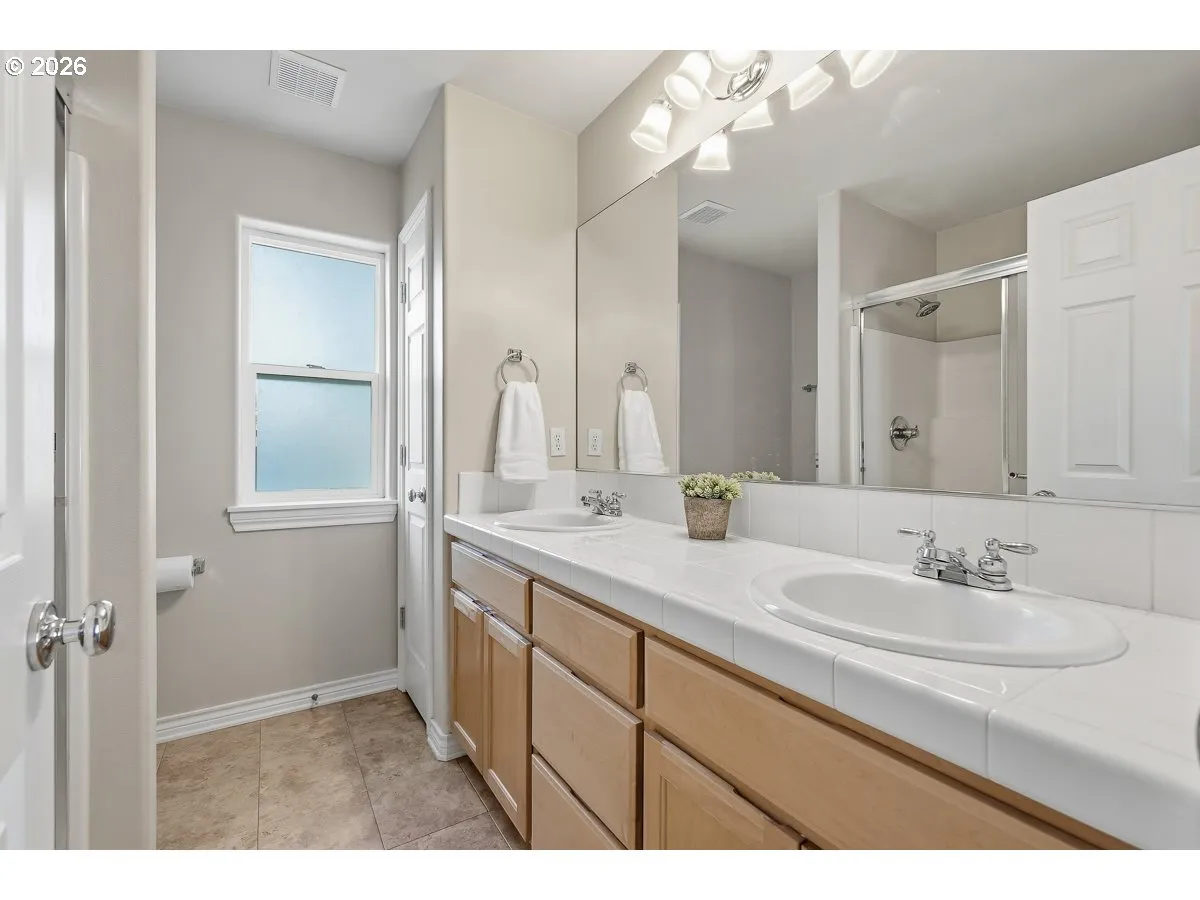 Bathroom, Attached-Double Sinks