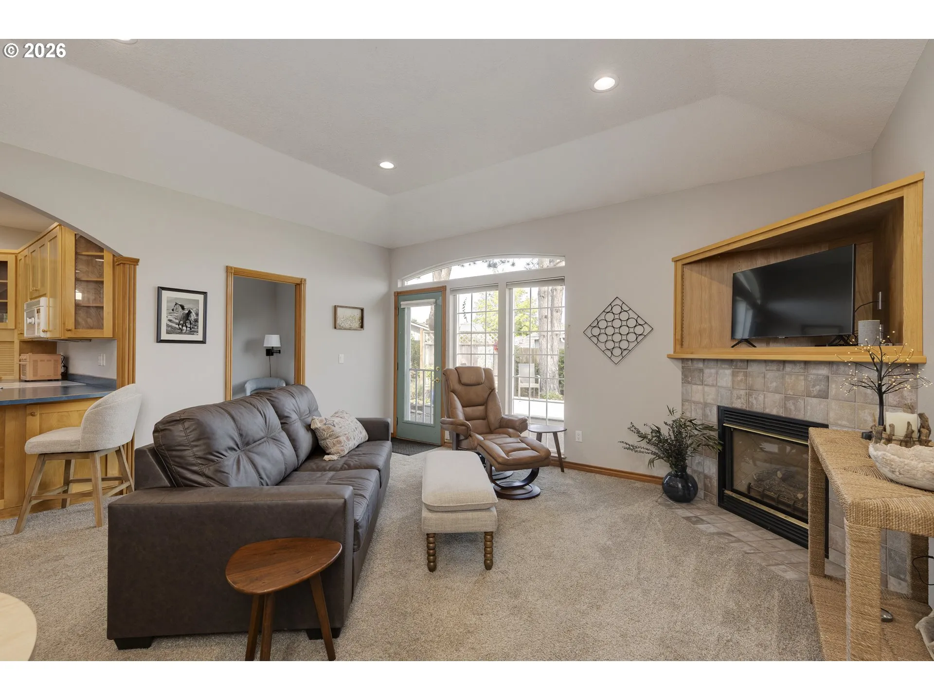 Living Room-Coffered Ceilings