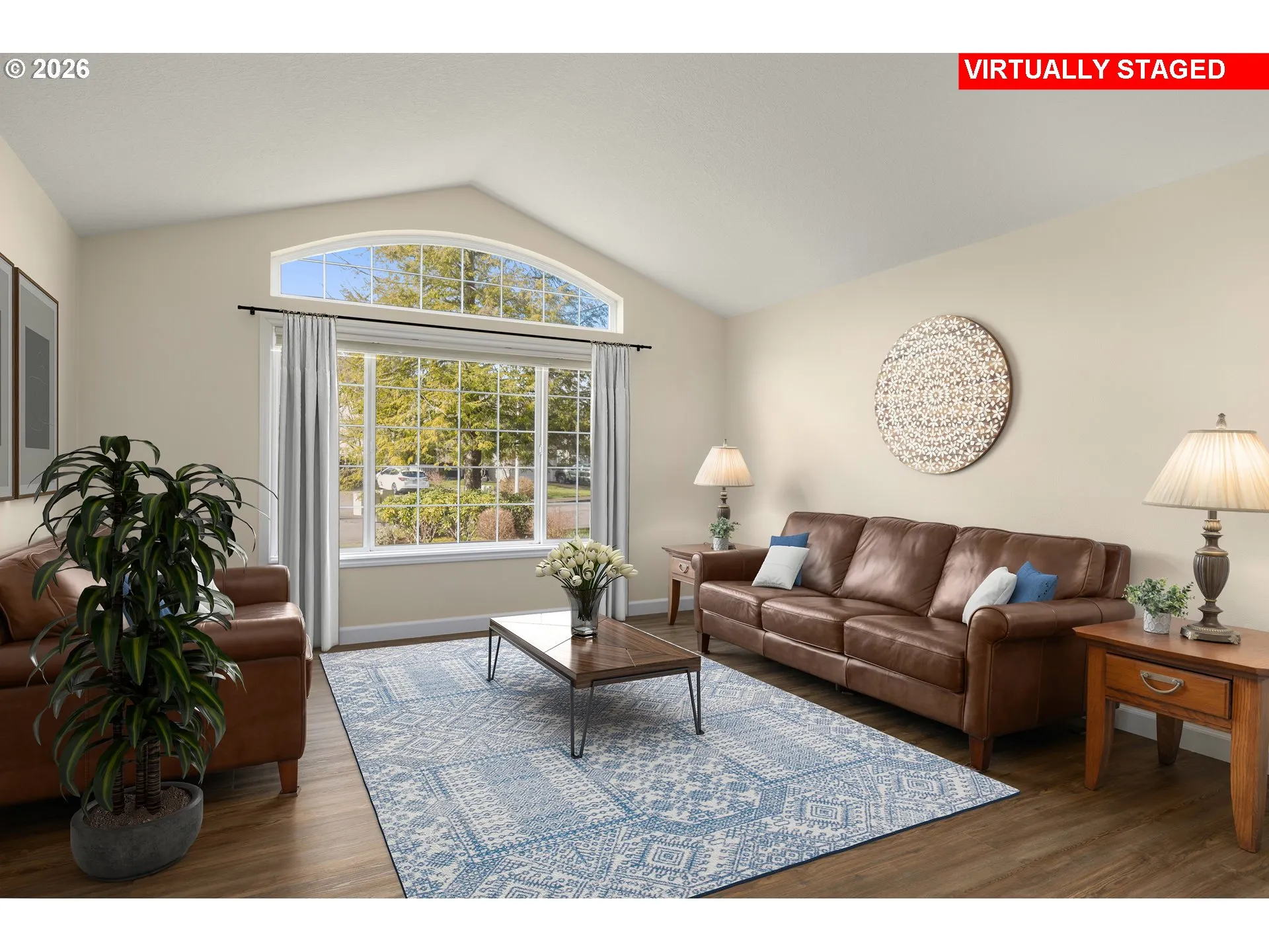 Living Room-Vaulted Ceilings
