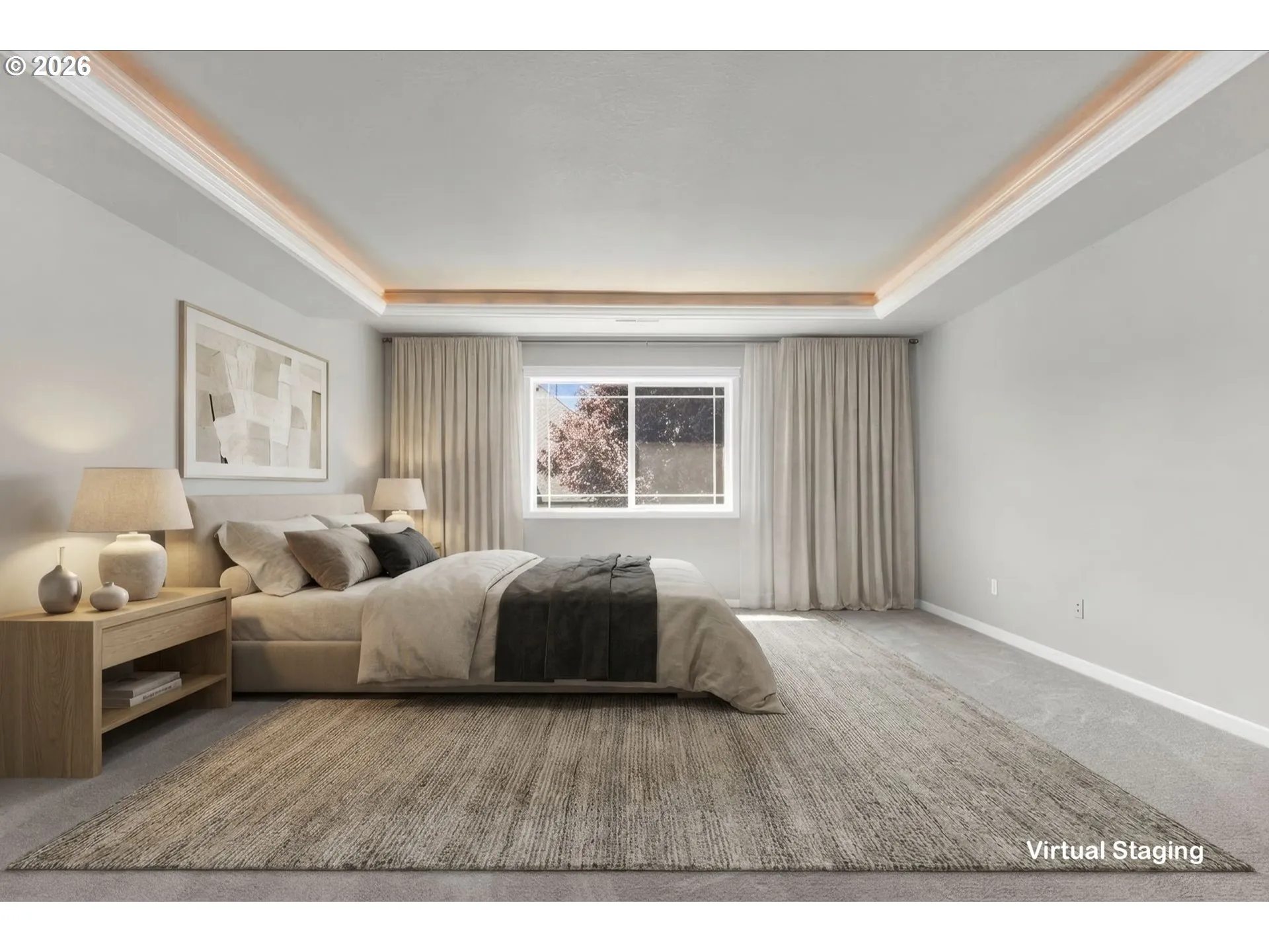 Bedroom, Owner's Suite-Coffered Ceilings