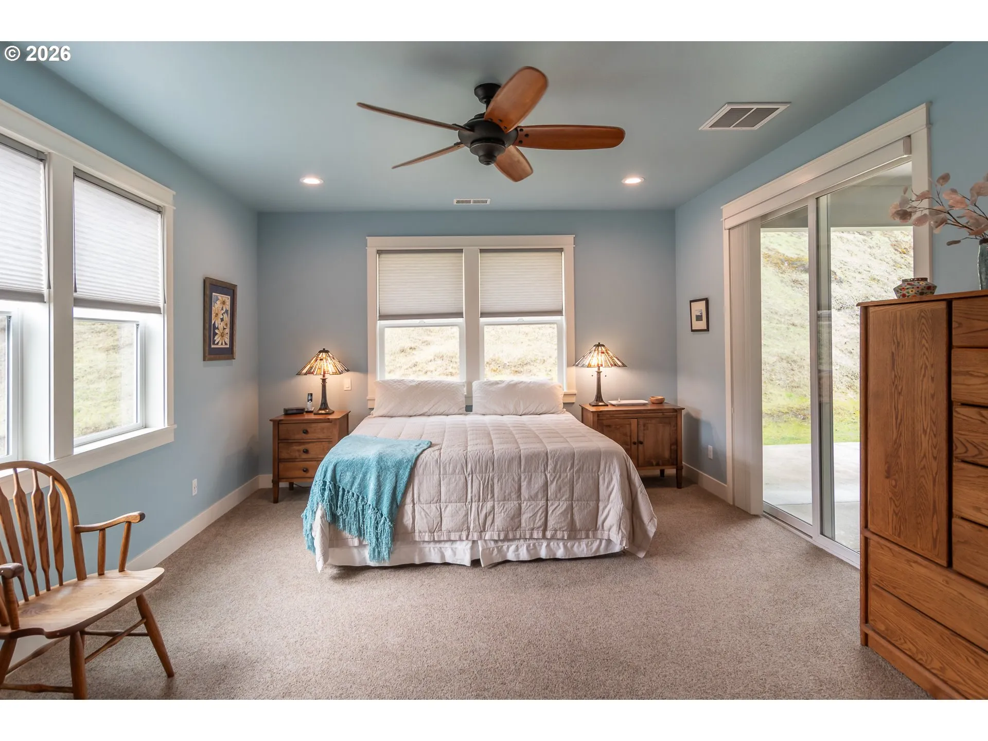 Bedroom, Primary-Ceiling Fan
