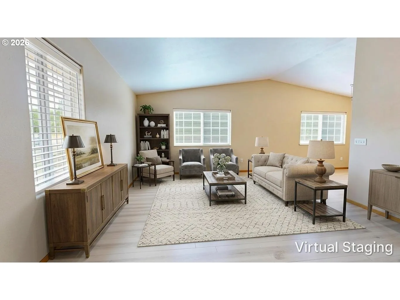 Living Room-Vaulted Ceilings