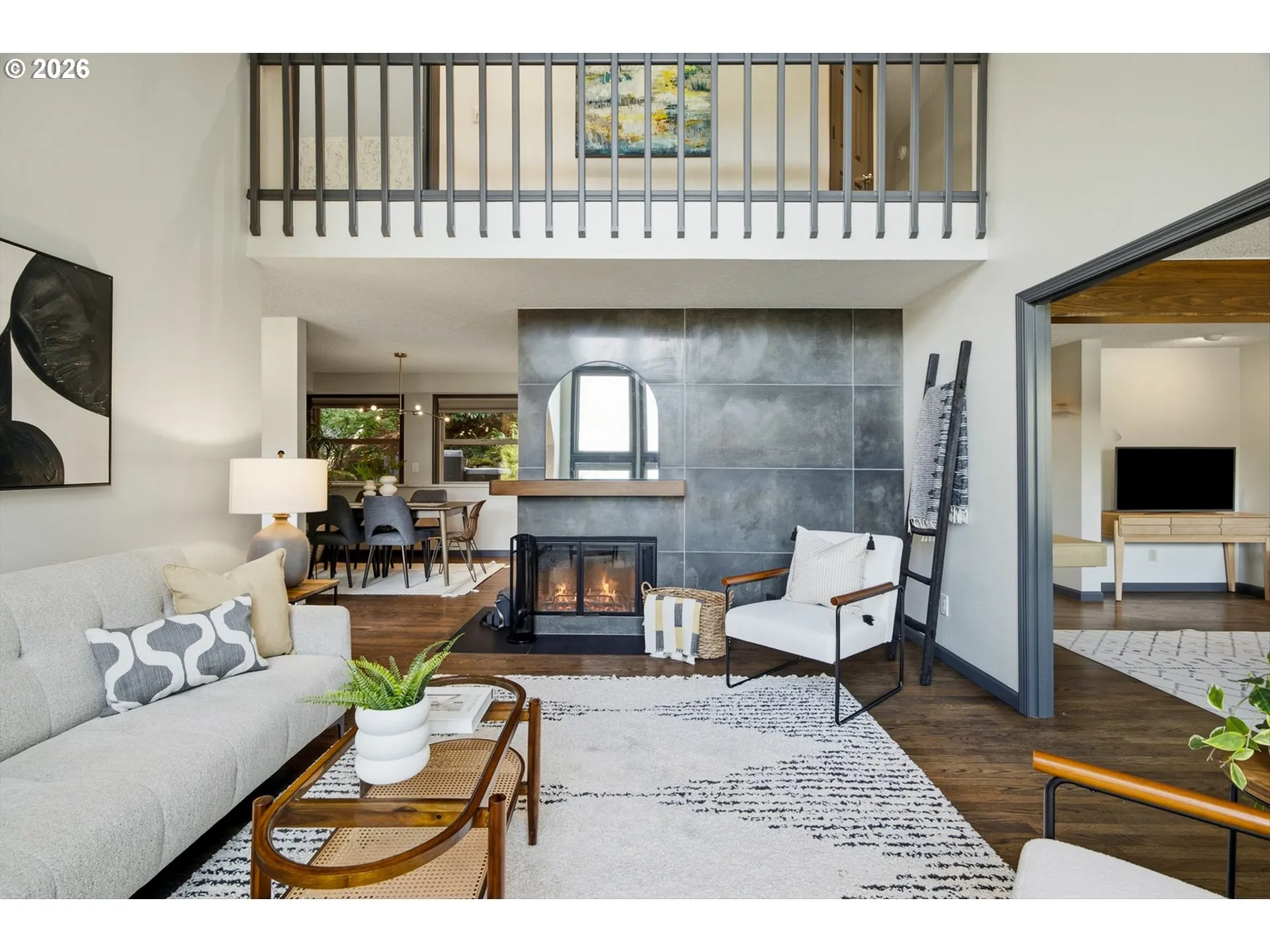 Living Room-Fireplace